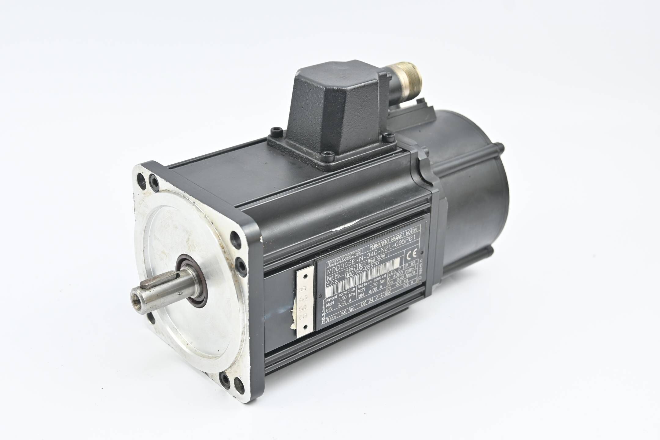Indramat Permanent Magnet Motor MDD065B-N-040-N2L-095PB1 ( 251042 )