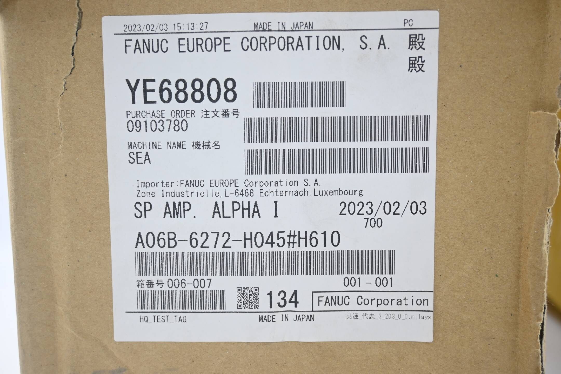 Fanuc Servo Amplifier A06B-6272-H045#H610 ( 50kW )