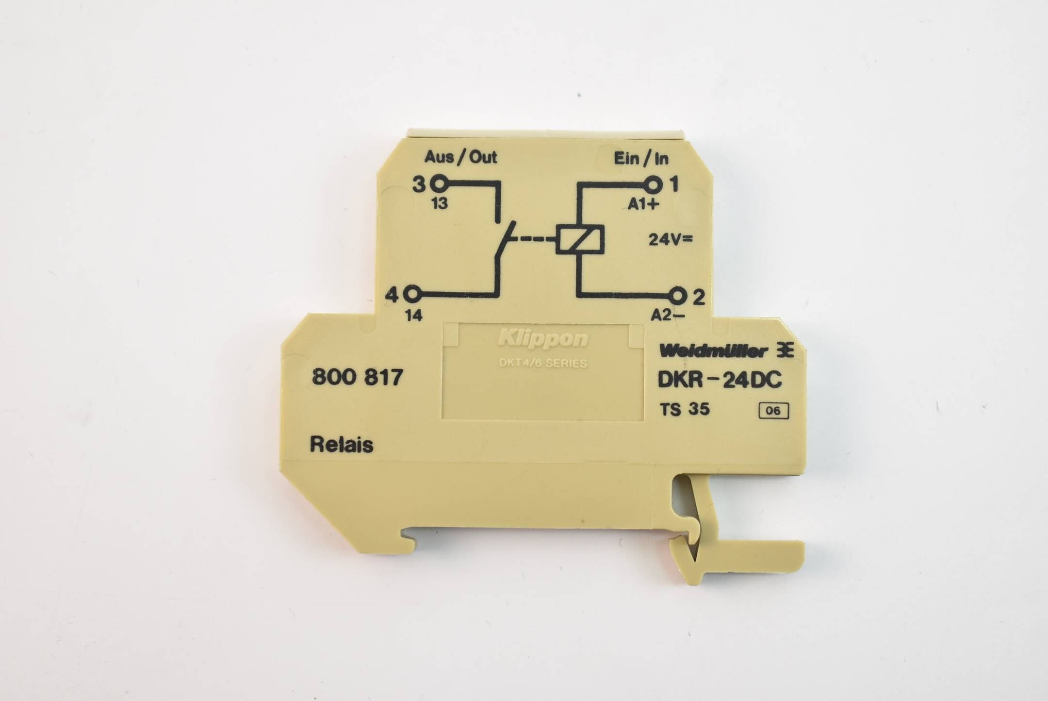 Weidmüller Reihenklemme Relais 4 Stück DKR-24DC ( 800817 )