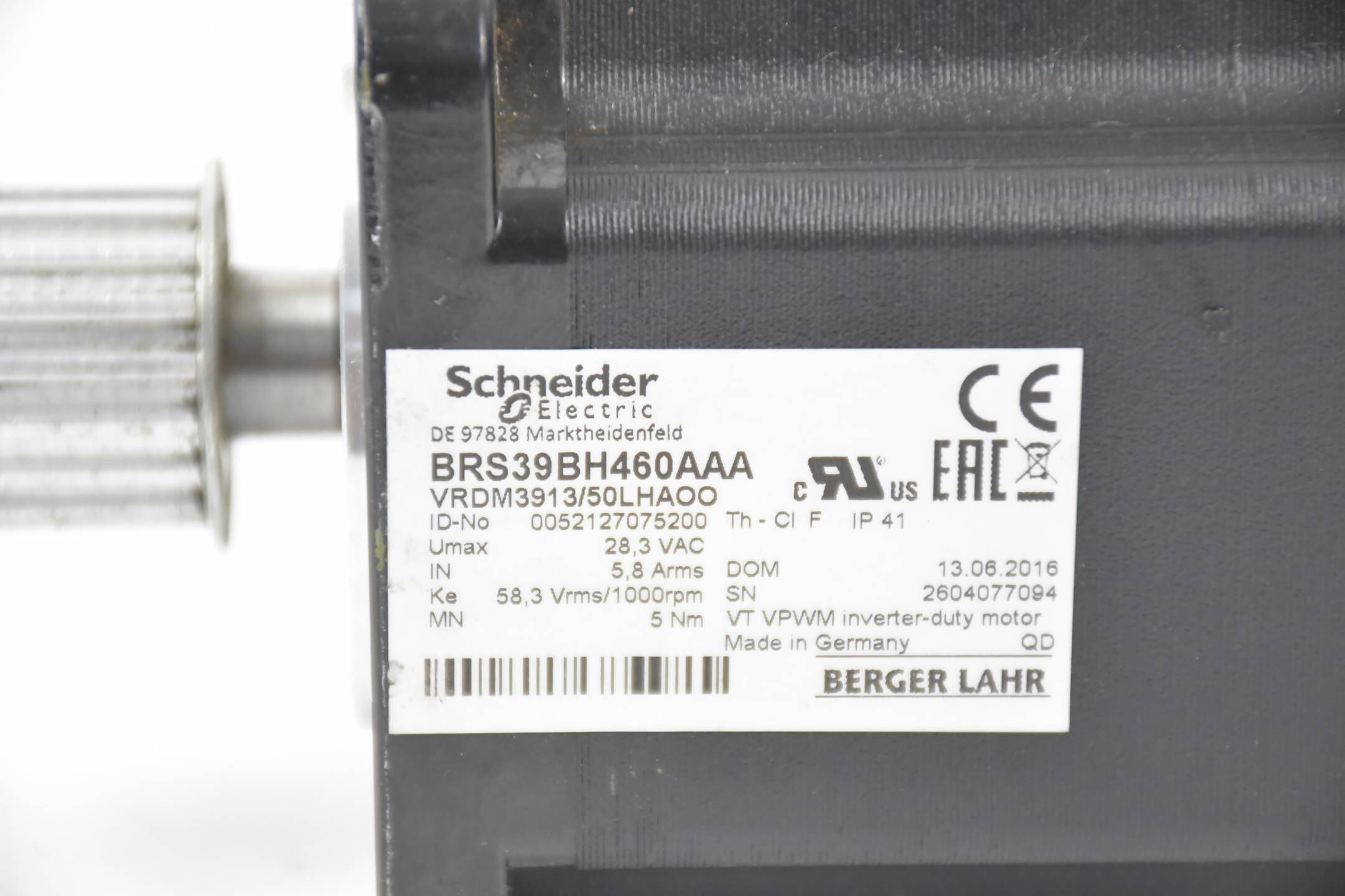 Schneider Electric 3-phasiger Schrittmotor BRS39BH460AAA