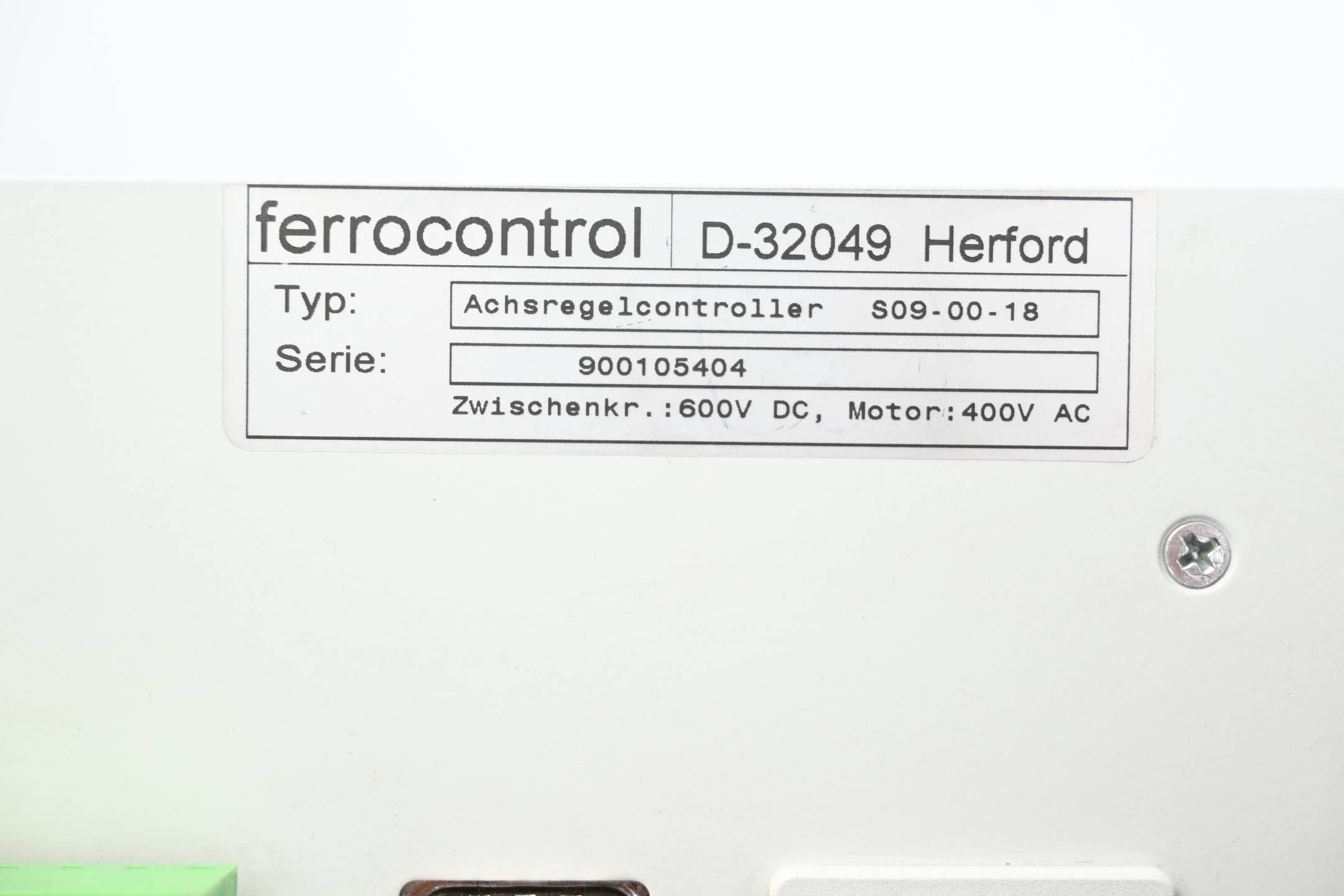 Ferrocontrol Achsregelcontroller S09-00-18
