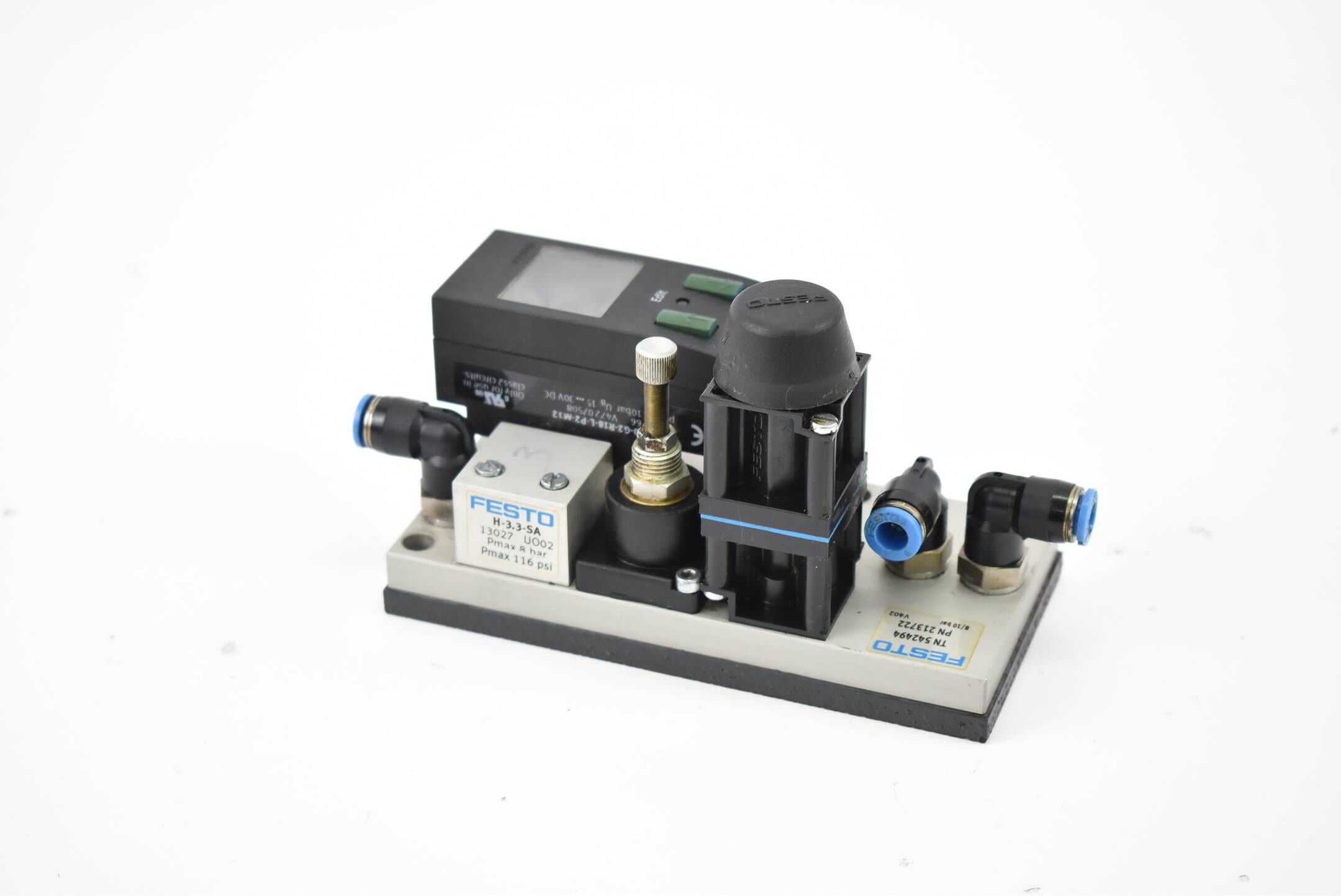 Festo 542494 + H-3,3-SA ( 13027 ) + Drucksensor 5DE1-D10-G2-R18-L-P2-M12