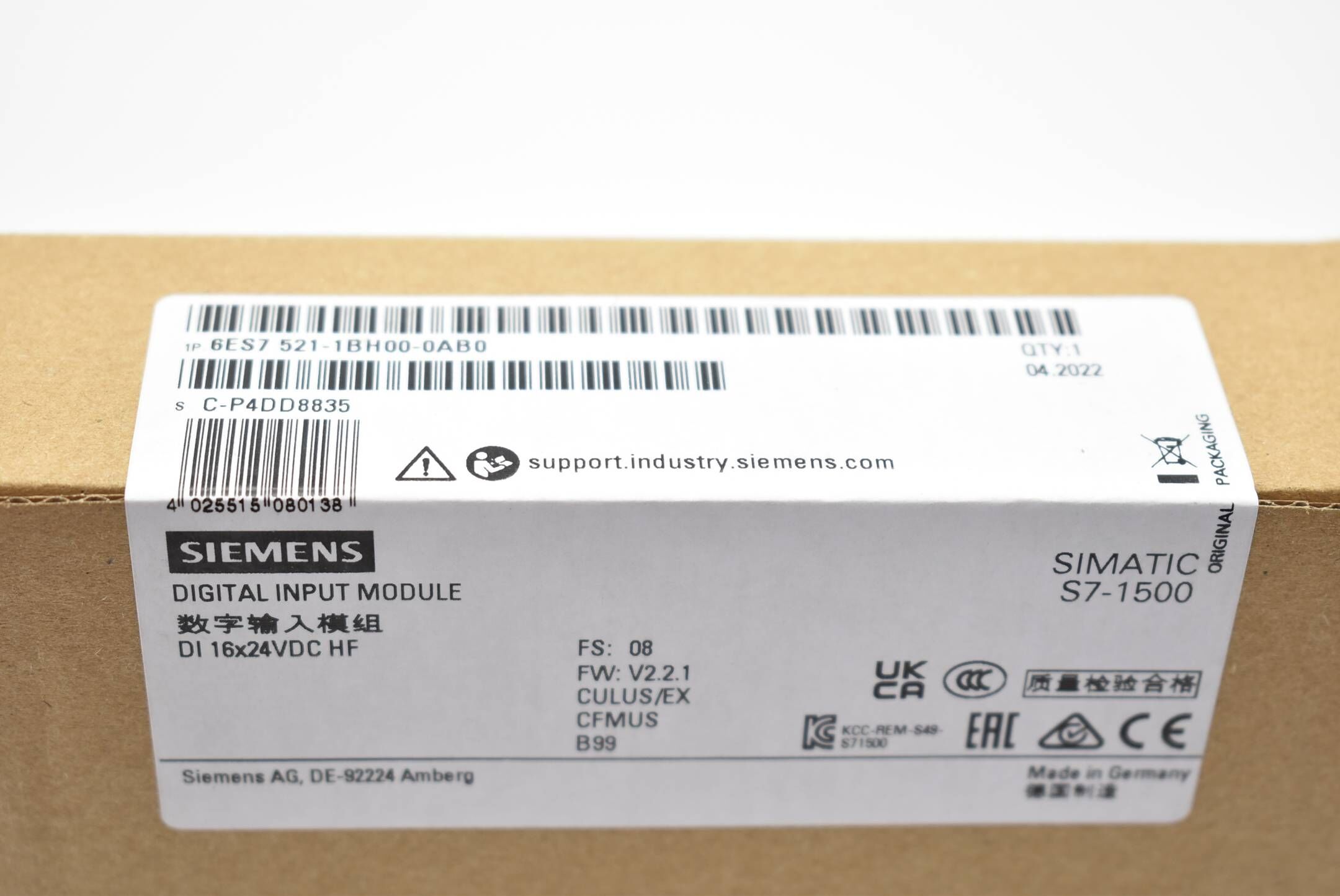 Siemens simatic S7-1500 DI 6ES7 521-1BH00-0AB0 ( 6ES7521-1BH00-0AB0 )