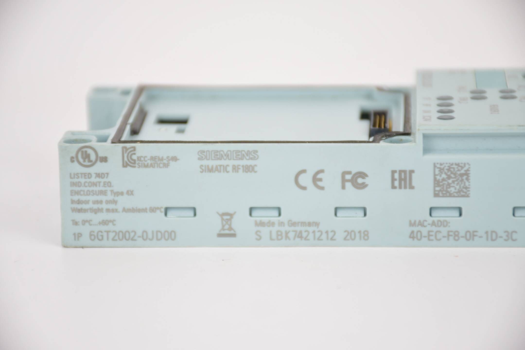 Siemens RFID Communication Module RF180C 6GT2 002-0JD00 ( 6GT2002-0JD00 ) E9