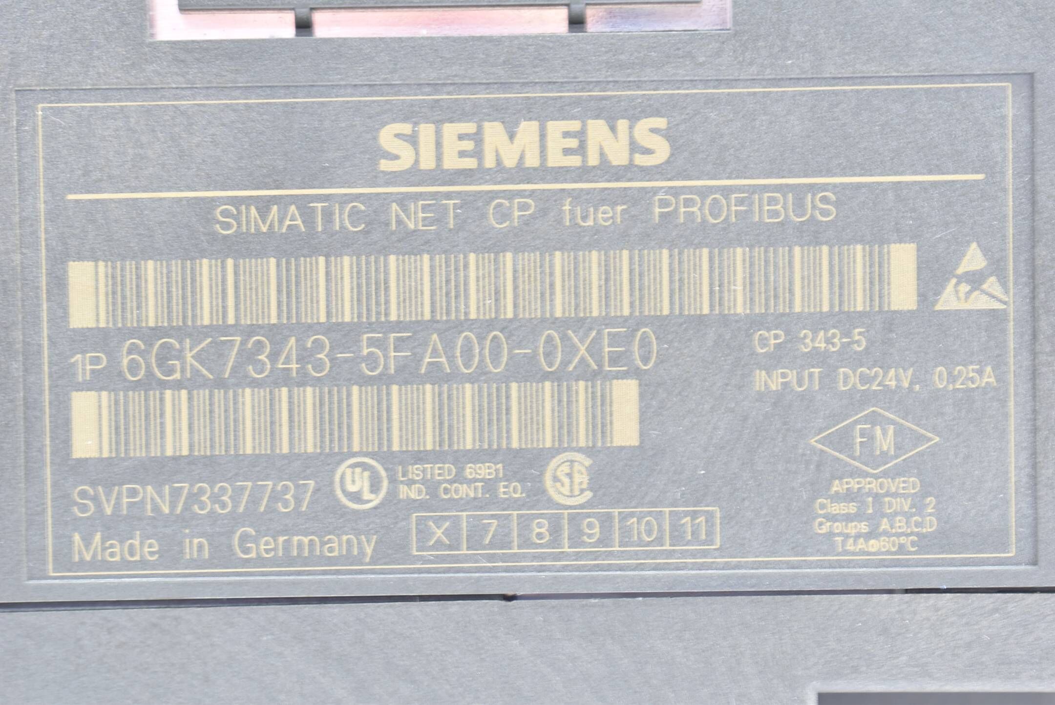 Siemens Simatic NET 6GK7343-5FA00-0XE0 ( 6GK7 343-5FA00-0XE0 )