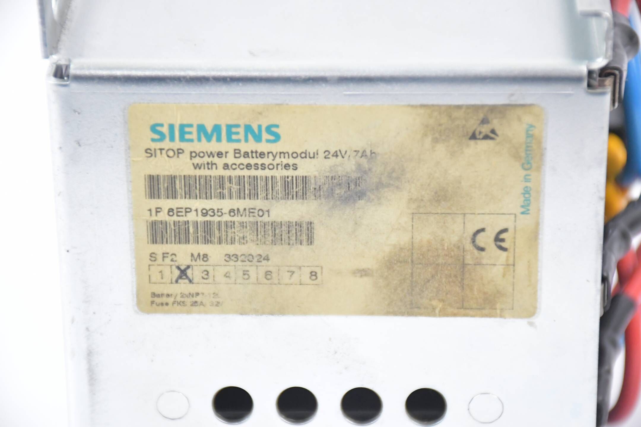 Siemens SITOP power  Batterymodul 24V / 7Ah 6EP1935-6ME01 ( 6EP1 935-6ME01 )