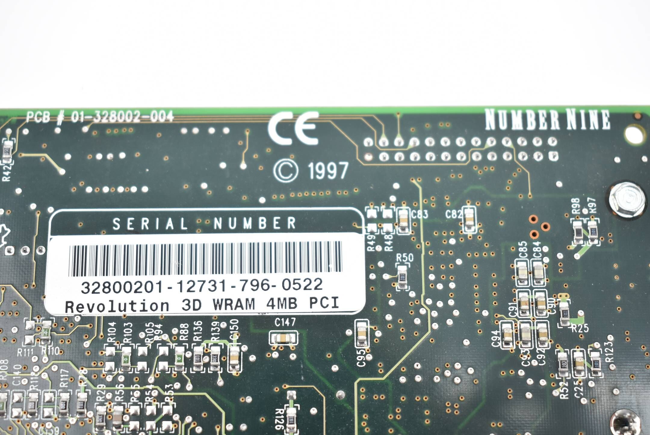 Number Nine Revolution 3D WRAM 4MB PCI Grafikkarte 01-328002-004