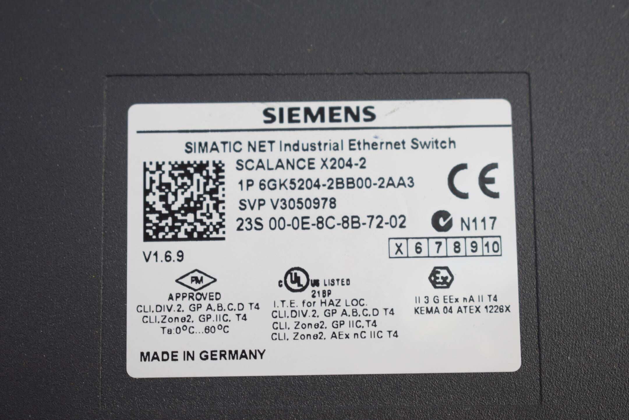 Siemens simatic NET 6GK5204-2BB00-2AA3 ( 6GK5 204-2BB00-2AA3 )