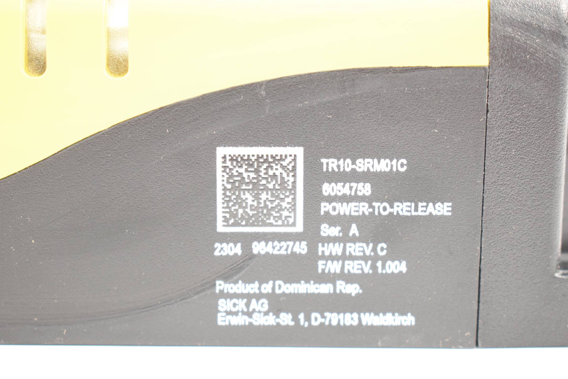 Sick Sicherheitsschalter TR10 Lock 1690N ≥ 2 mm/s TR10-SRM01C ( 6054758 )