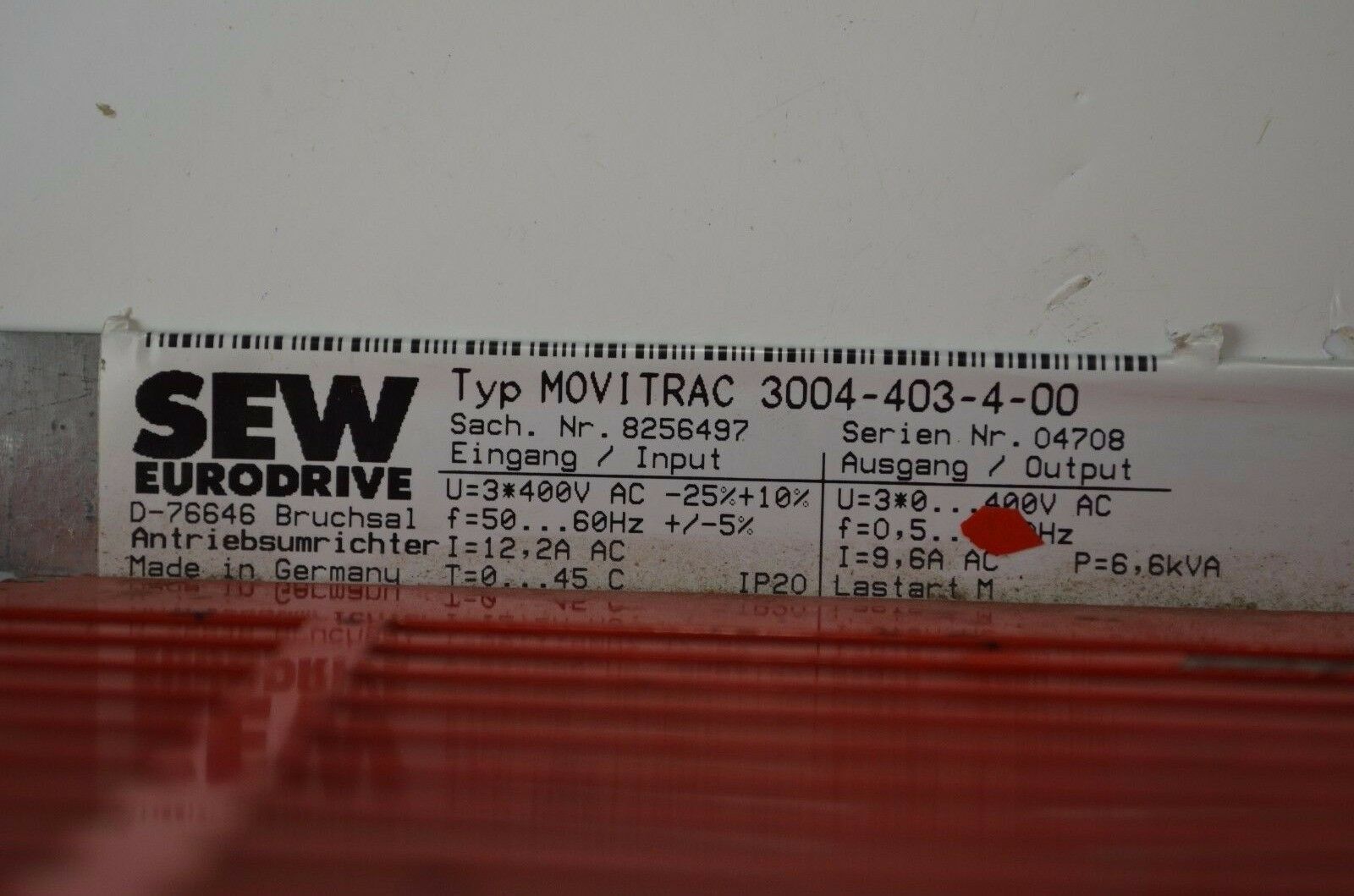 SEW Eurodrive Antriebsumrichter Movitrac 3004-403-4-00