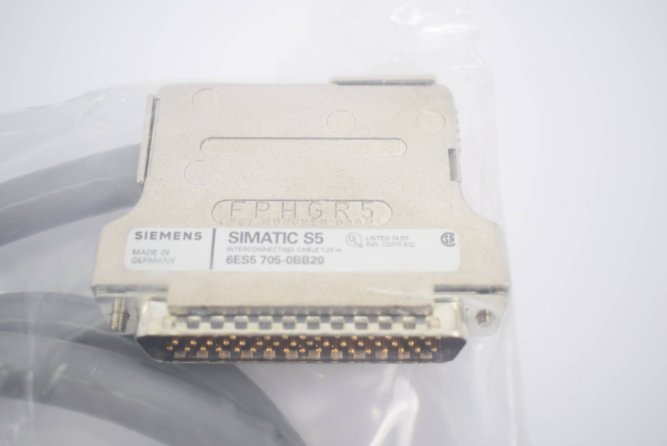 Siemens simatic S5 Verbindungskabel 1,25m 6ES5705-0BB20 ( 6ES5 705-0BB20 )