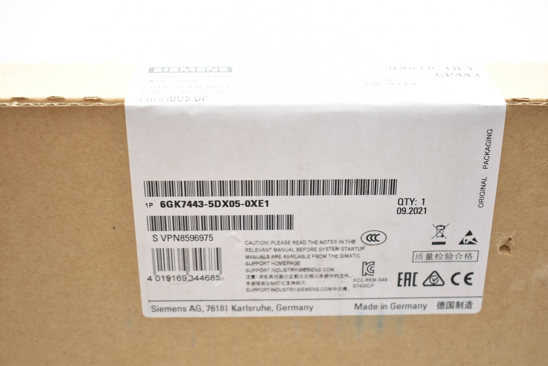 Siemens simatic NET CP443-5 6GK7443-5DX05-0XE1 ( 6GK7 443-5DX05-0XE1 ) E.02