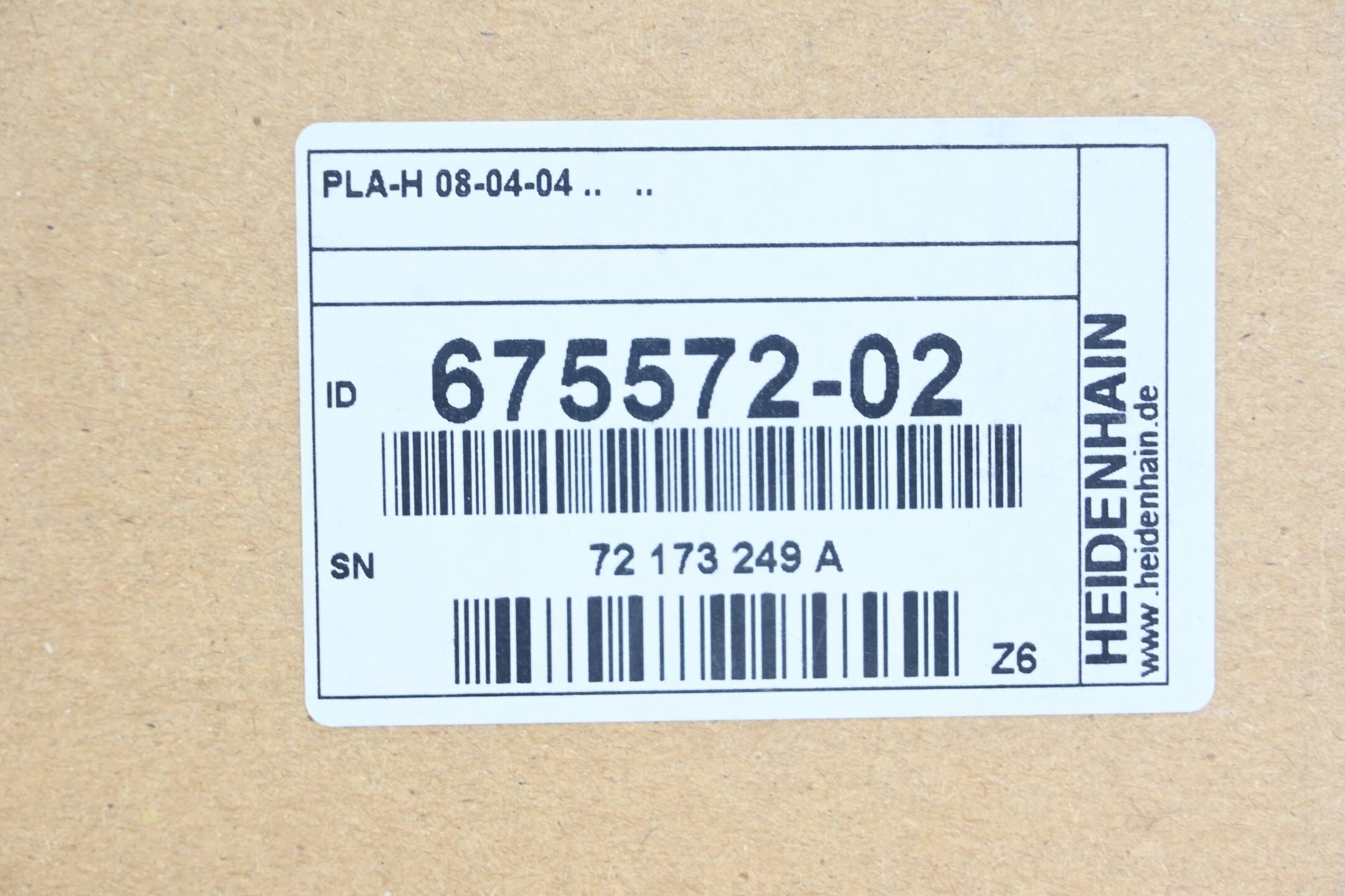 Heidenhain PLA-H 08-04-04 ( 675572-02 ) 675 572-02 Ver. Z6
