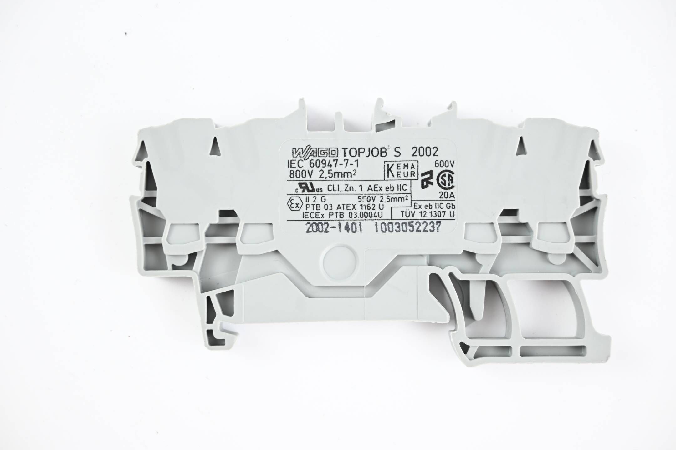 Wago 15 Stück 4-Leiter Durchgangsklemme 2002-1401