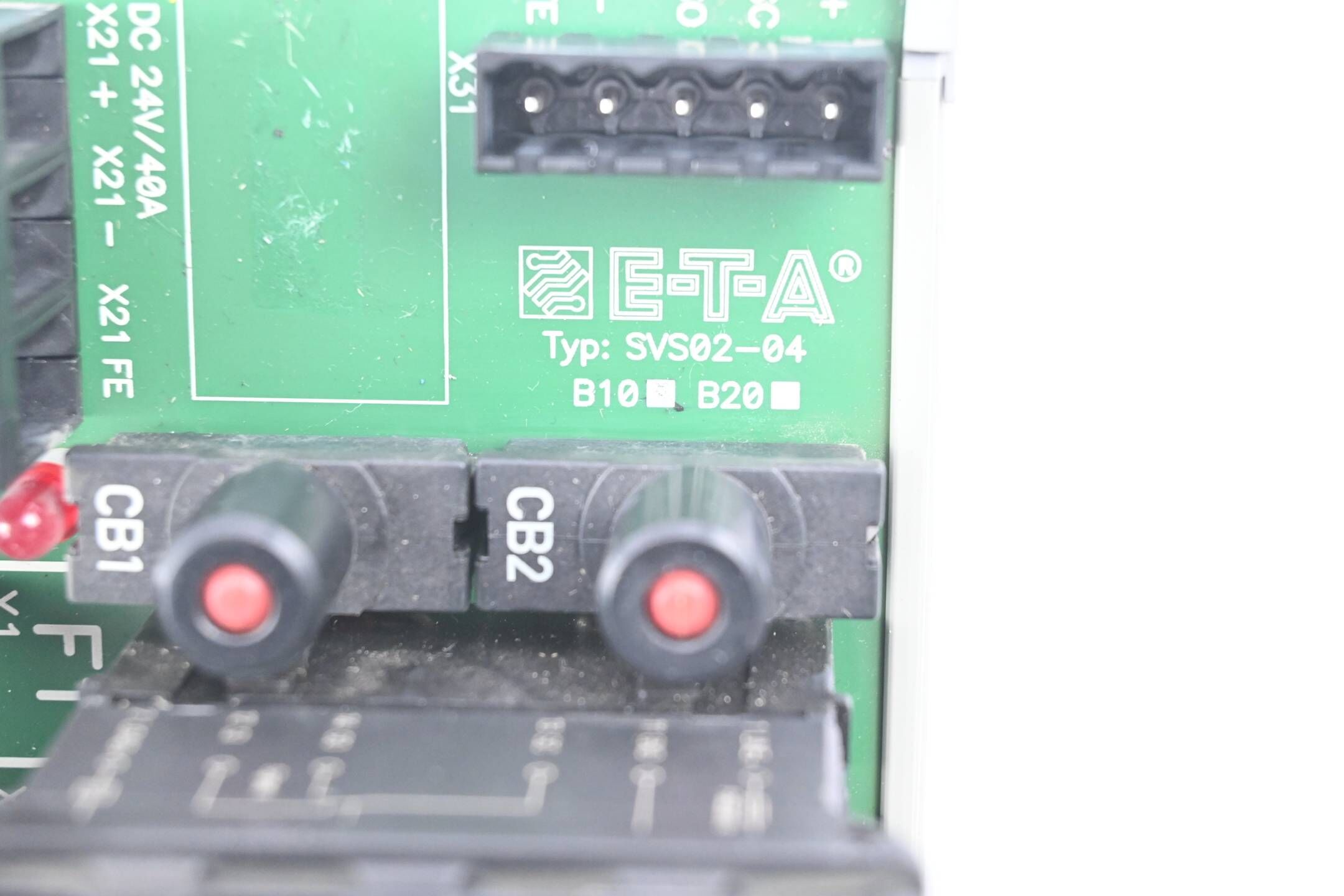 E-T-A ETA Stromverteilungssystem konfiguriert SVS02-04 inkl. ESX10 + SB-S11