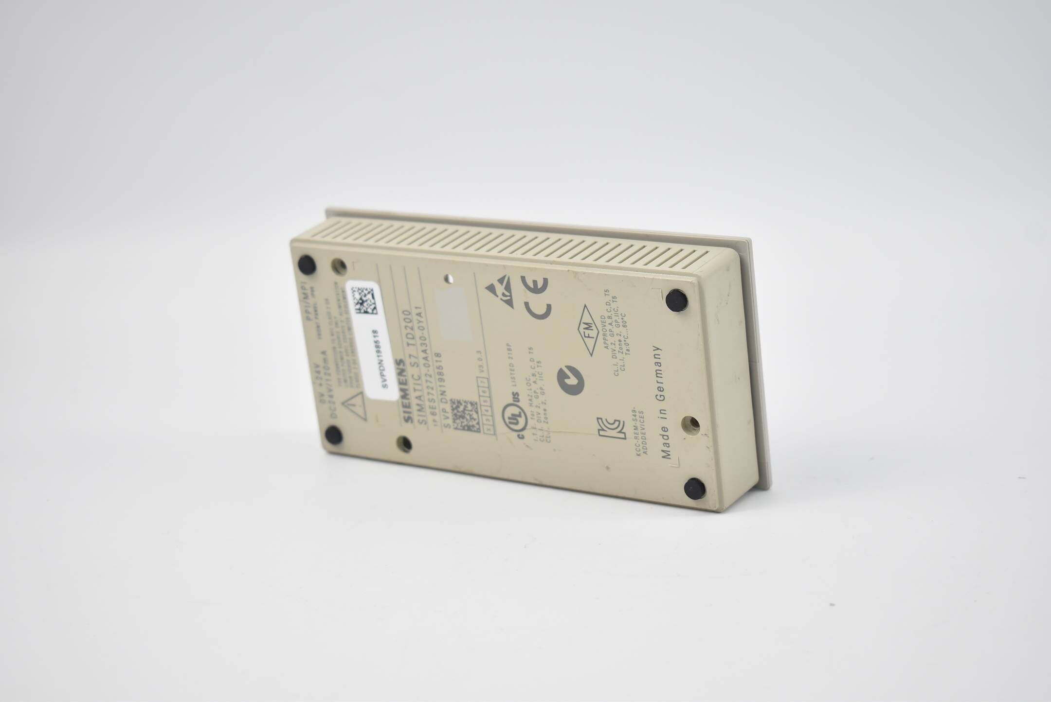 Siemens Front + Backcover TD200 Panel ( 6ES7272-0AA30-0YA1 ) B