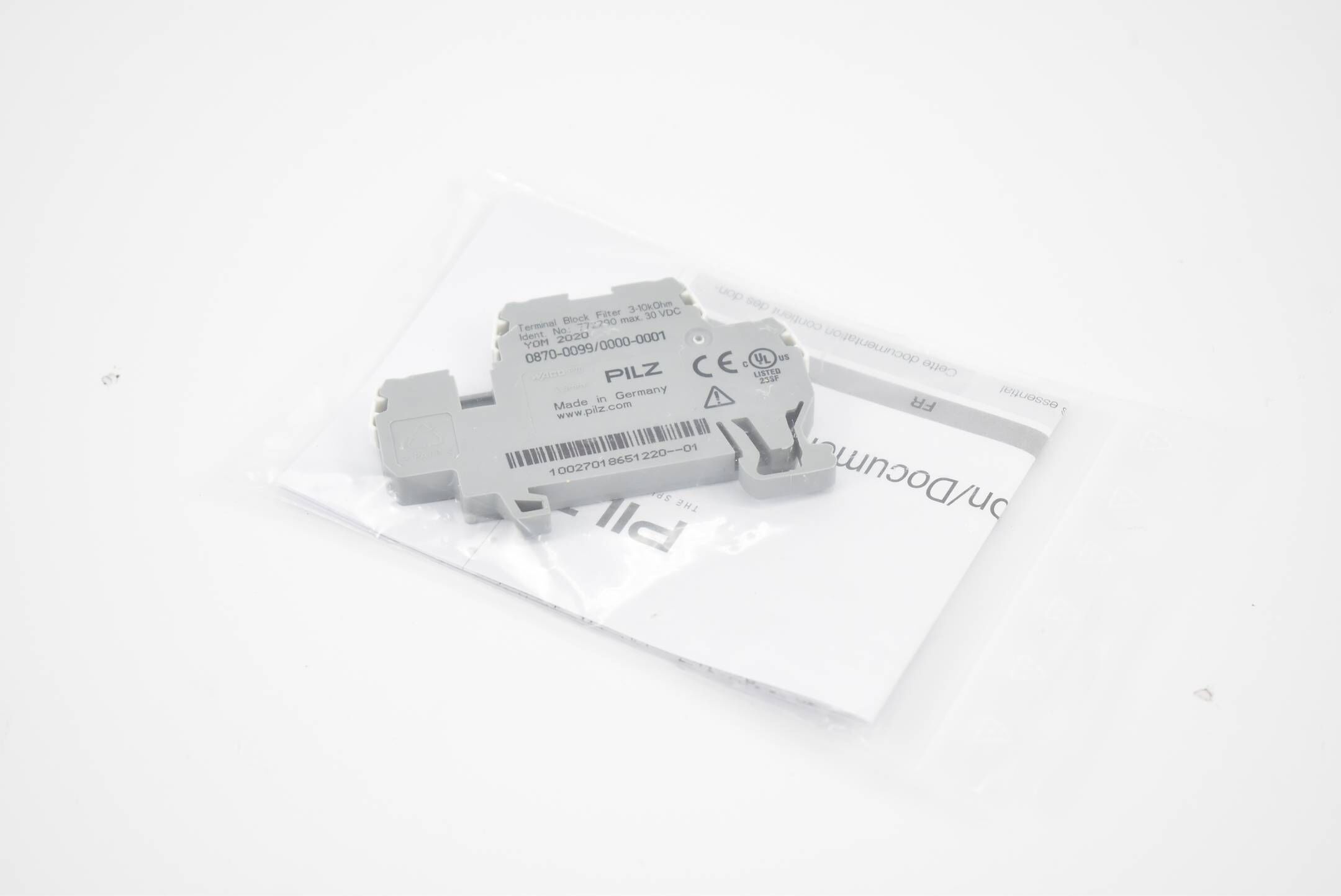 Pilz Terminal Block Filter 3-10kOHM 772290