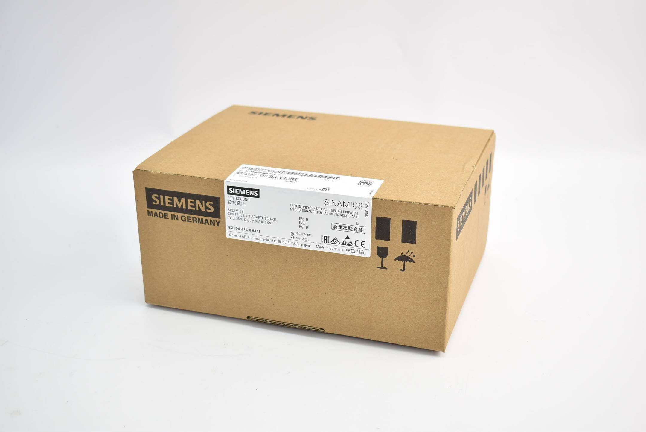 Siemens Control Unit Adapter CUA31 6SL3 040-0PA00-0AA1 ( 6SL3040-0PA00-0AA1 ) H