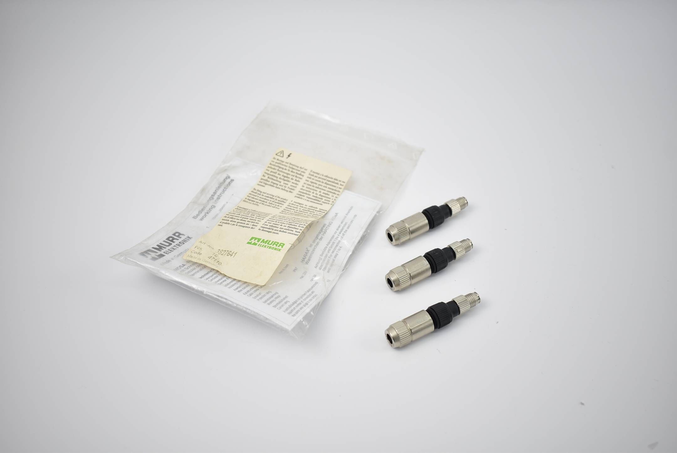 Murr Elektronik 3 Stück Adapter SAT 3Pol. + M8 Stecker ( 7000-08321-0000000 )