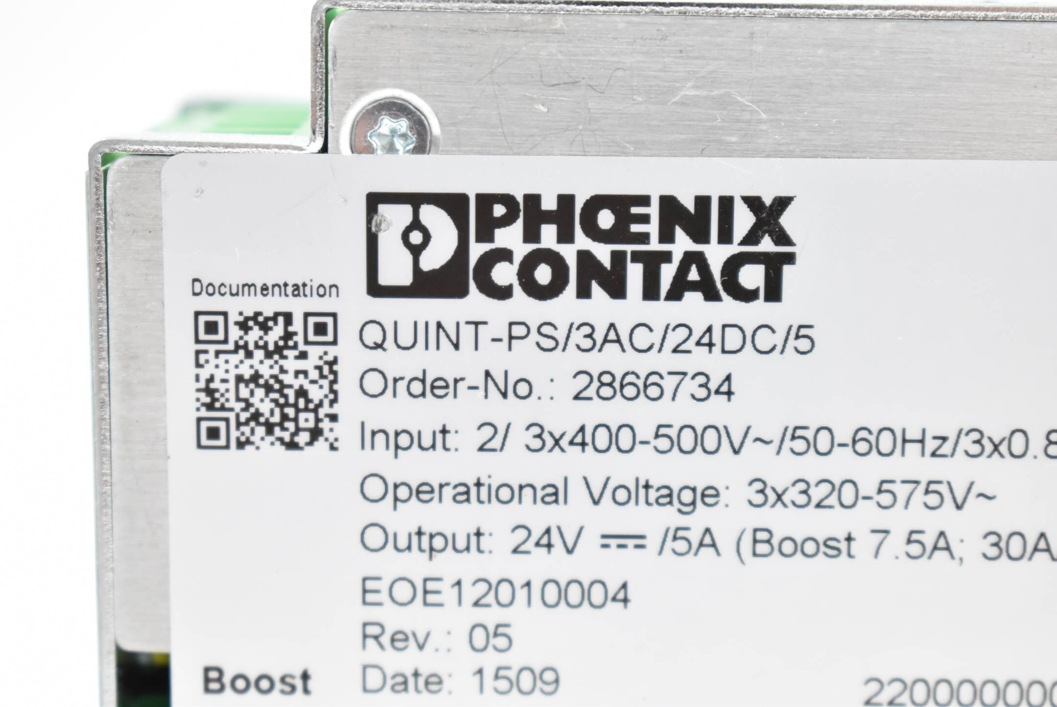 Phoenix Contact Stromversorgung QUINT-PS/3AC/24DC/5 ( 2866734 )