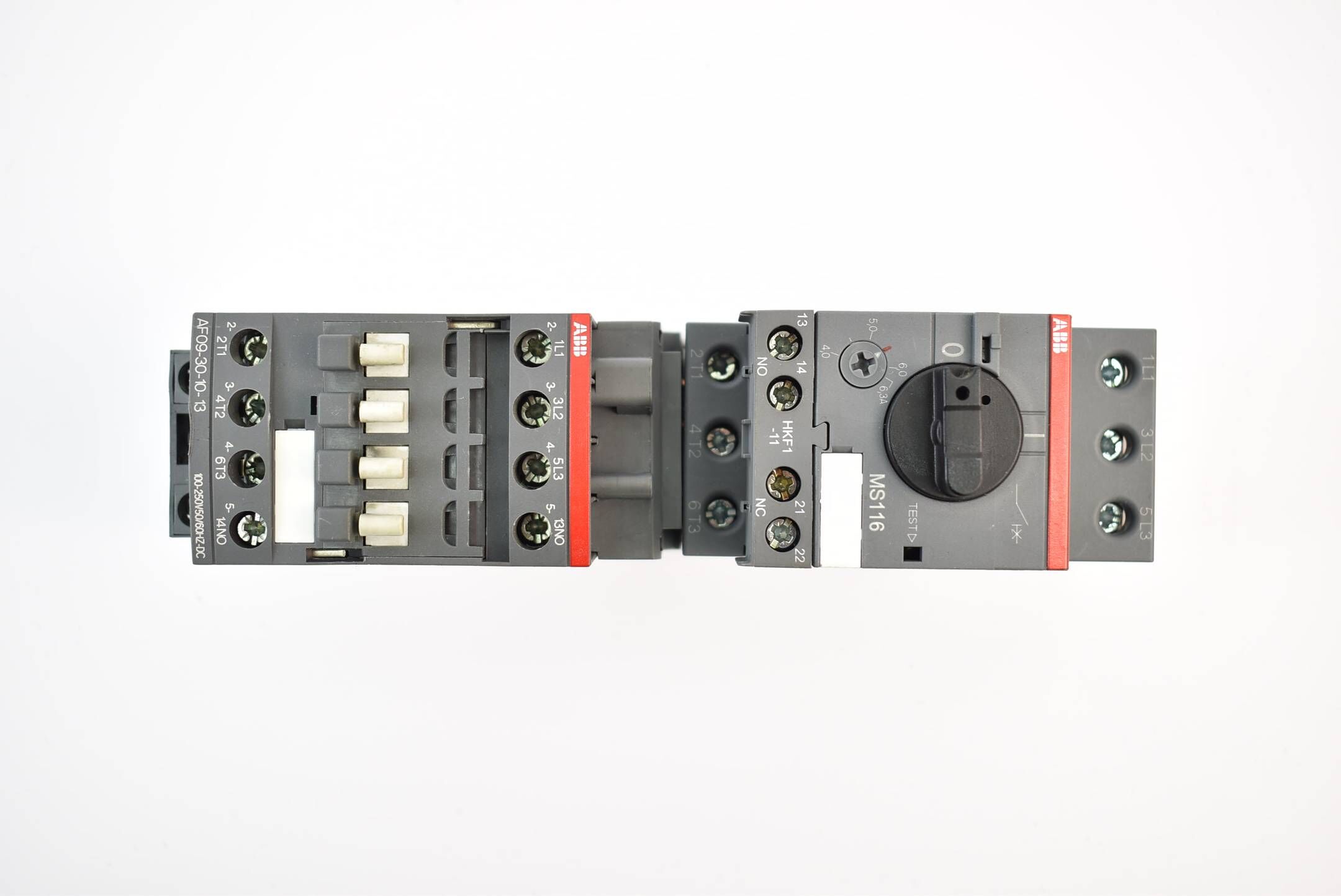 ABB MS116 Motorschutzschalter 4 - 6,3 A inkl. Leistungsschütz AF09