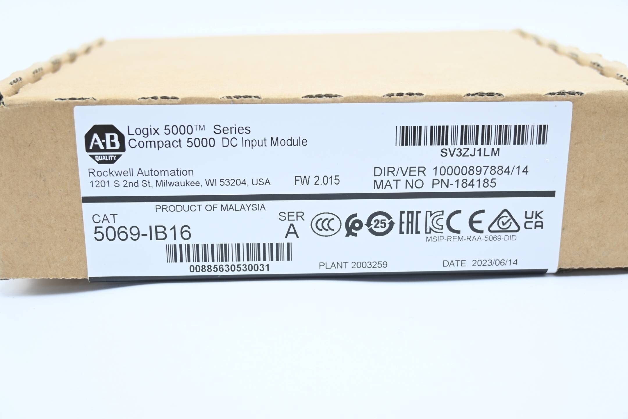 Allen Bradley Logix 5000 digitales Eingangsmodul 5069-IB16 