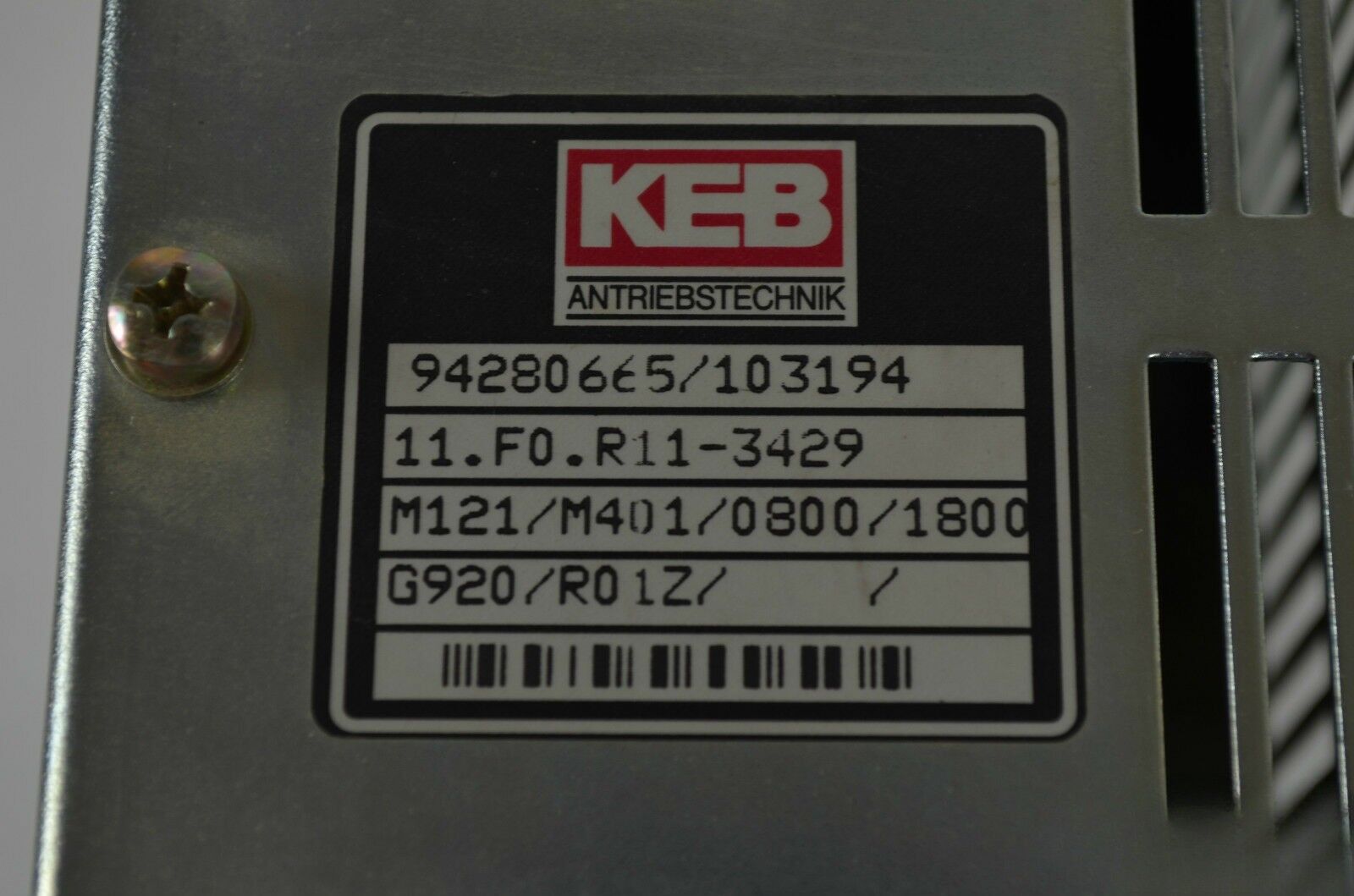 KEB Frequenzumrichter 11.F0.R11-3429 5,2 kVA