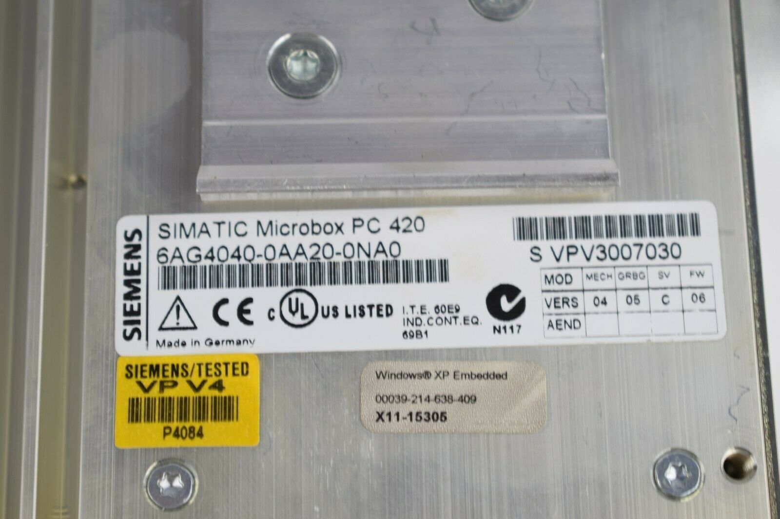 Siemens simatic Microbox PC 420 6AG4 040-0AA20-0NA0 ( 6AG4040-0AA20-0NA0 )