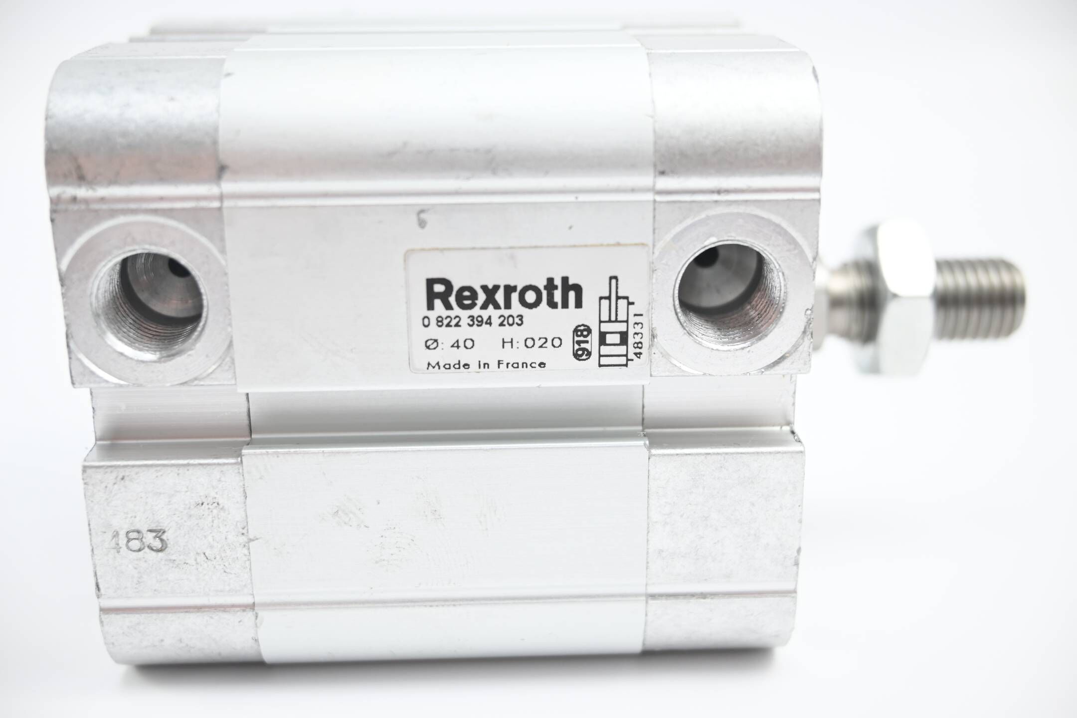 Rexroth Pneumatikzylinder 0 822 394 203 ( 0822394203 ) ⌀40 H:020