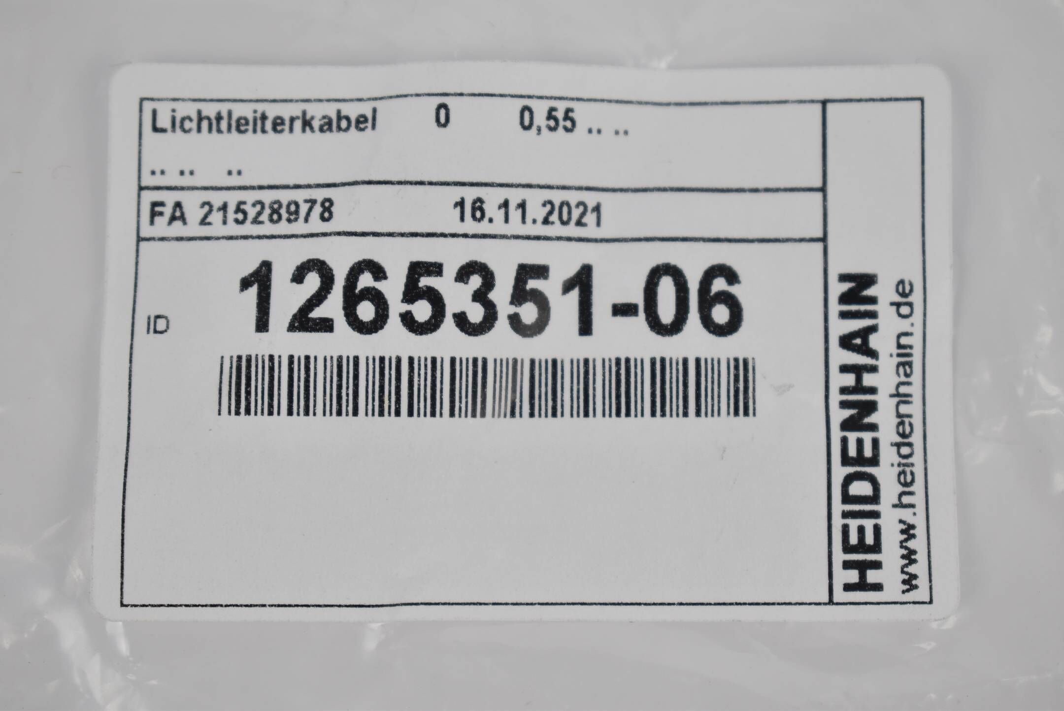 Heidenhain Lochtleiterkabel 1265351-06 ( 0,55m ) FA 21528978