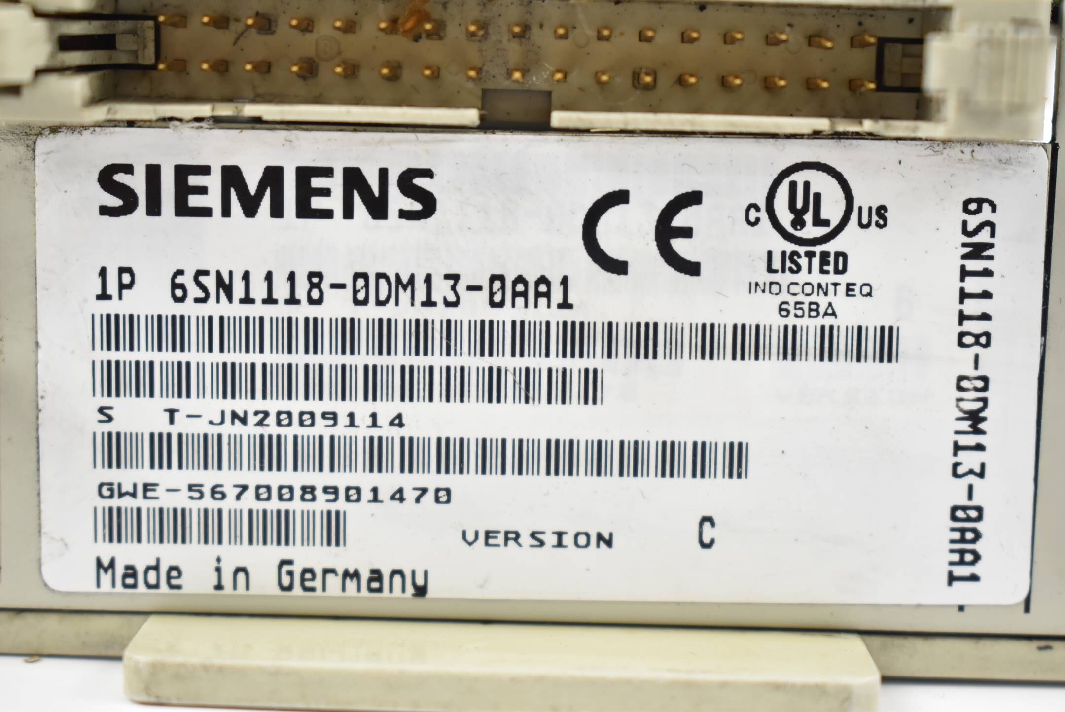 Siemens simodrive Einschubkarte 6SN1 118-0DM13-0AA1 ( 6SN1118-0DM13-0AA1 ) C
