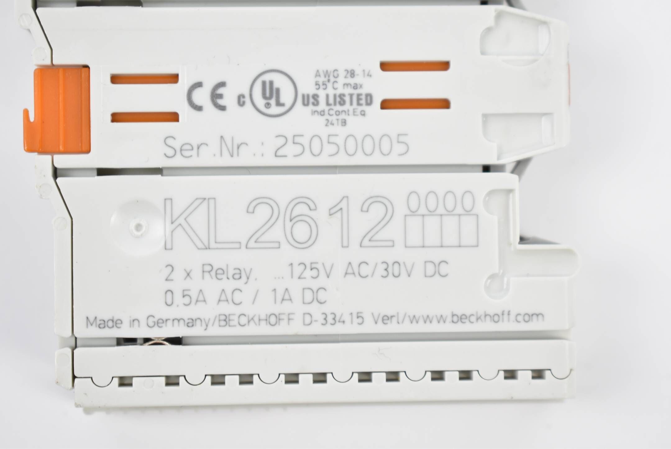 Beckhoff Busklemme 2 Kanal Relais Ausgang KL2612