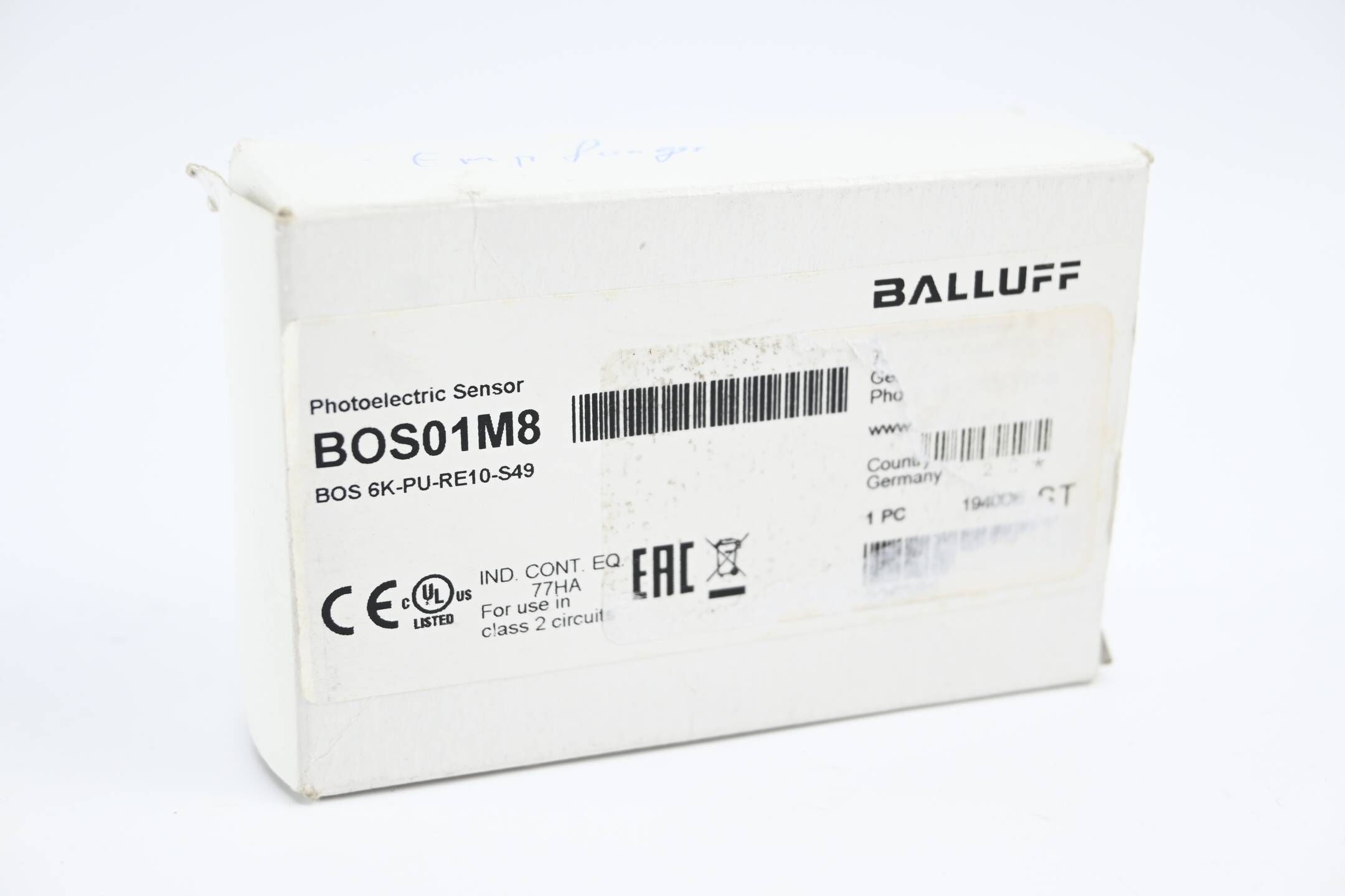 Balluff Einweglichtschranke Empfänger BOS01M8 ( BOS 6K-PU-RE10-S49 )