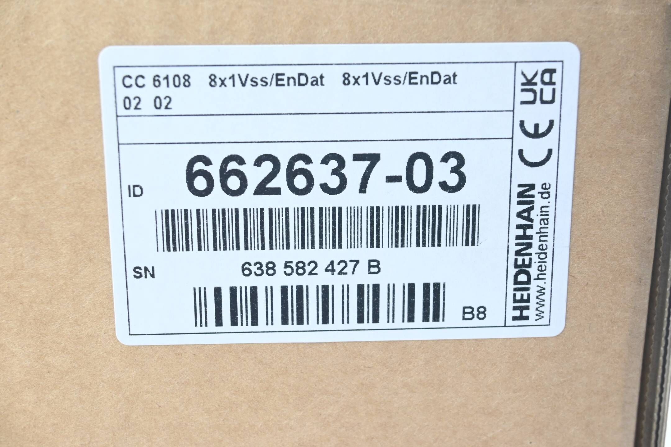 Heidenhain Regeleinheit CC 6108 8x1Vss/EnDat 8x1Vss/EnDat 02 02 ( 662637-03 ) B8