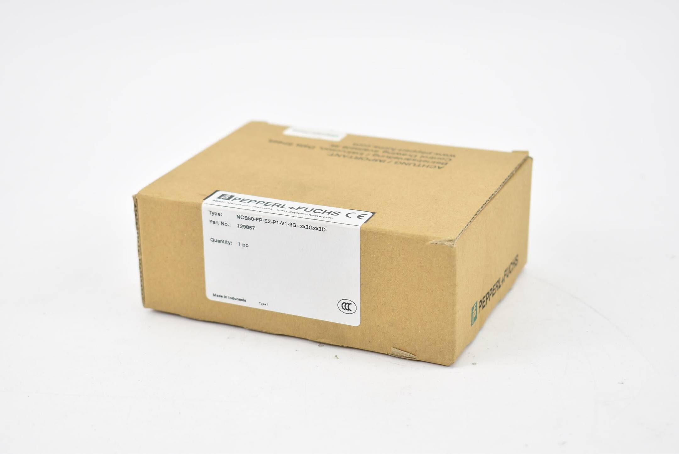Pepperl+Fuchs induktiver Sensor NCB50-FP-E2-P1-V1-3G-xx3Gxx3D ( 129867 )