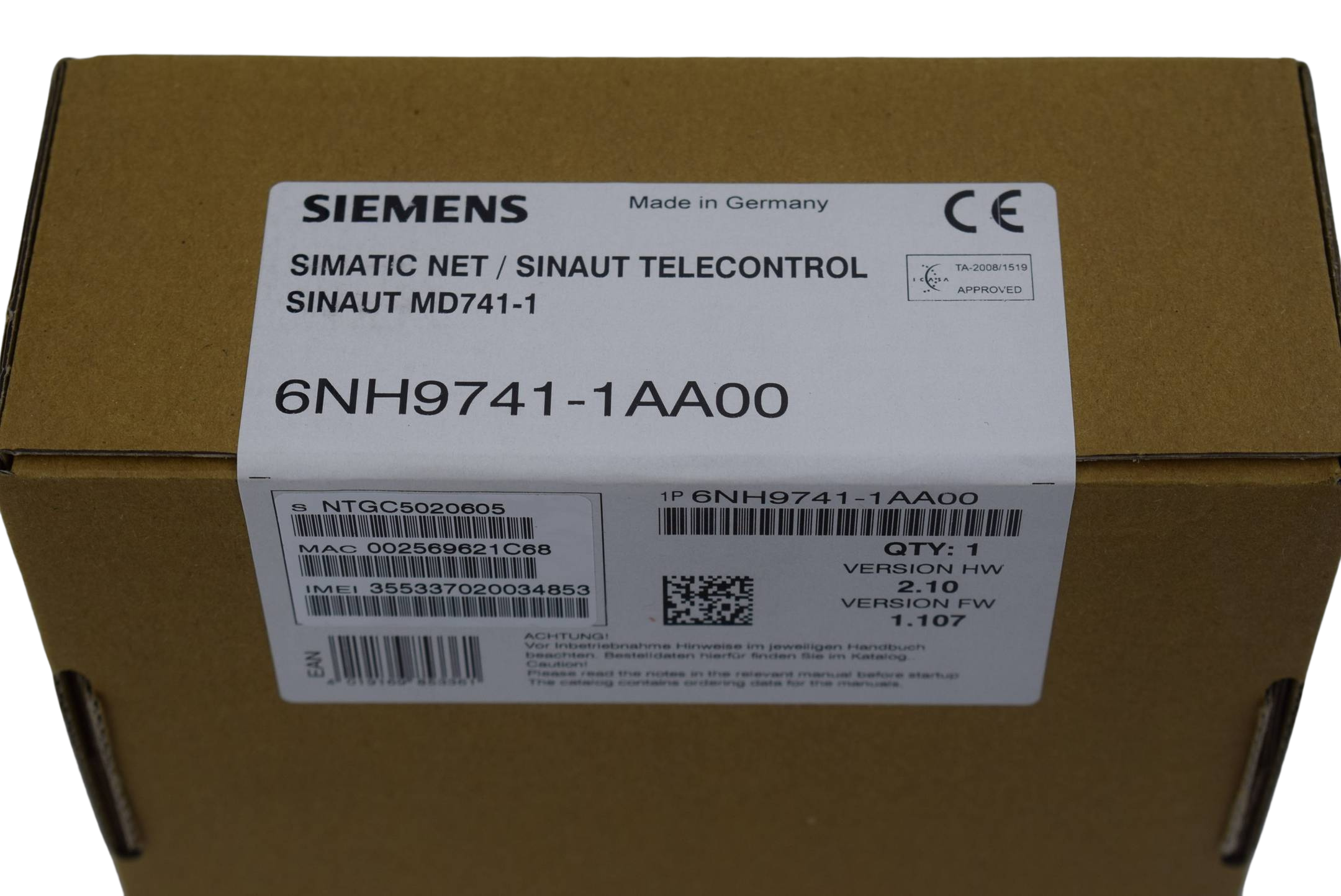 Siemens simatic Net / sinaut Telecontrol 6NH9741-1AA00 ( 6NH9 741-1AA00 ) MD741-1