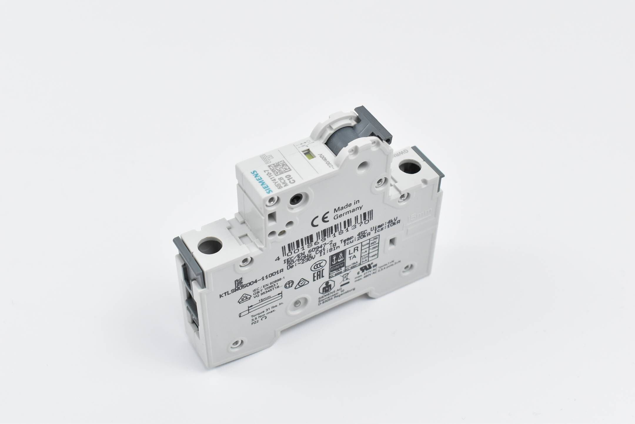 Siemens Leistungsschutzschalter 5SY4110-7 ( 5SY4 110-7 ) 1-polig 230/240V