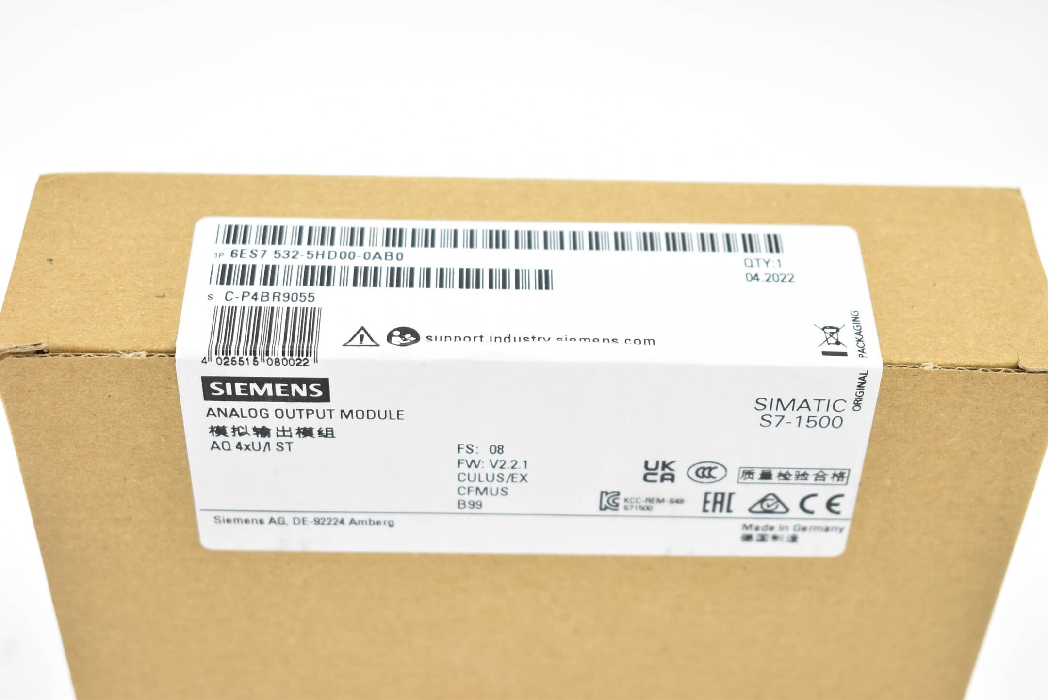 Siemens simatic S7-1500 6ES7 532-5HD00-0AB0 ( 6ES7532-5HD00-0AB0 ) E8