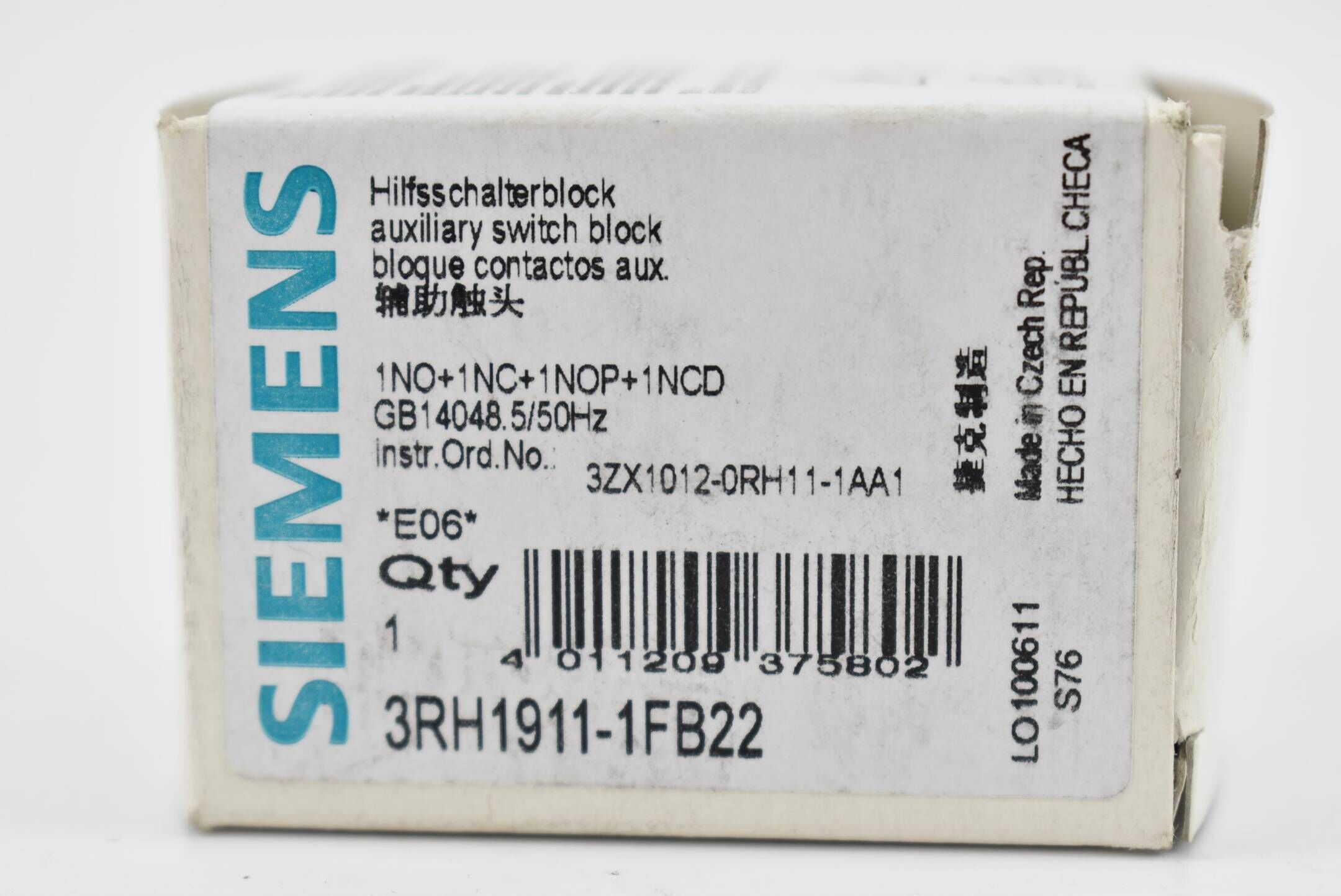 Siemens Hilfsschalterblock 3RH1 911-1FB22 ( 3RH1911-1FB22 )