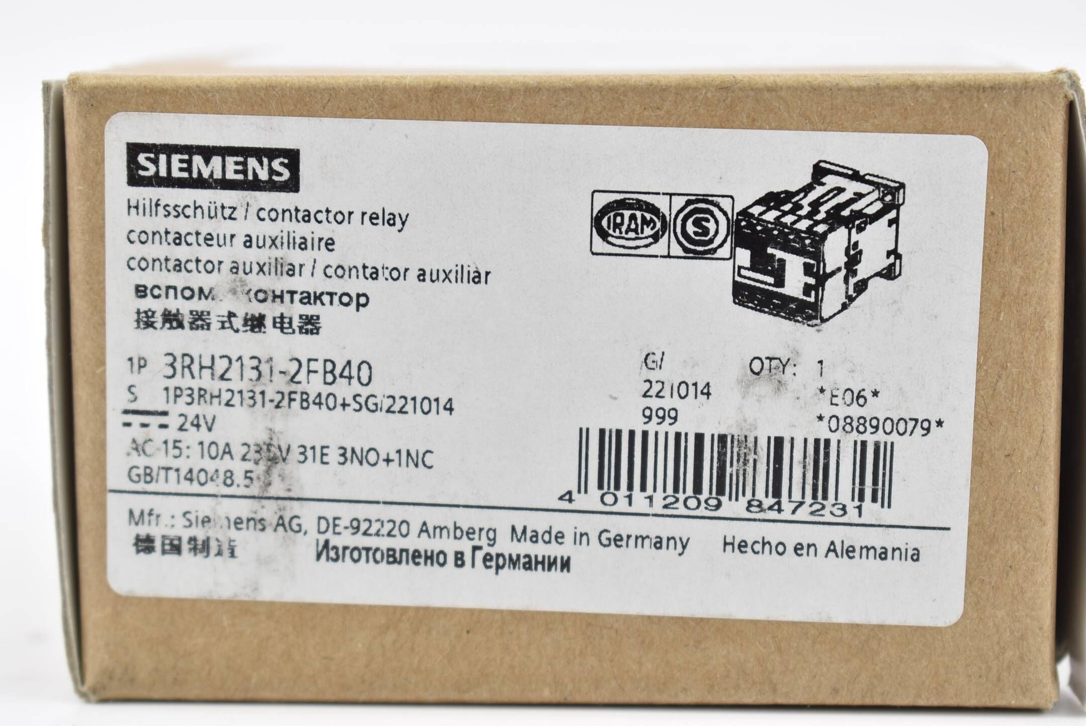 Siemens sirius Hilfsschütz DC24V 3RH2 131-2FB40 ( 3RH2131-2FB40 )