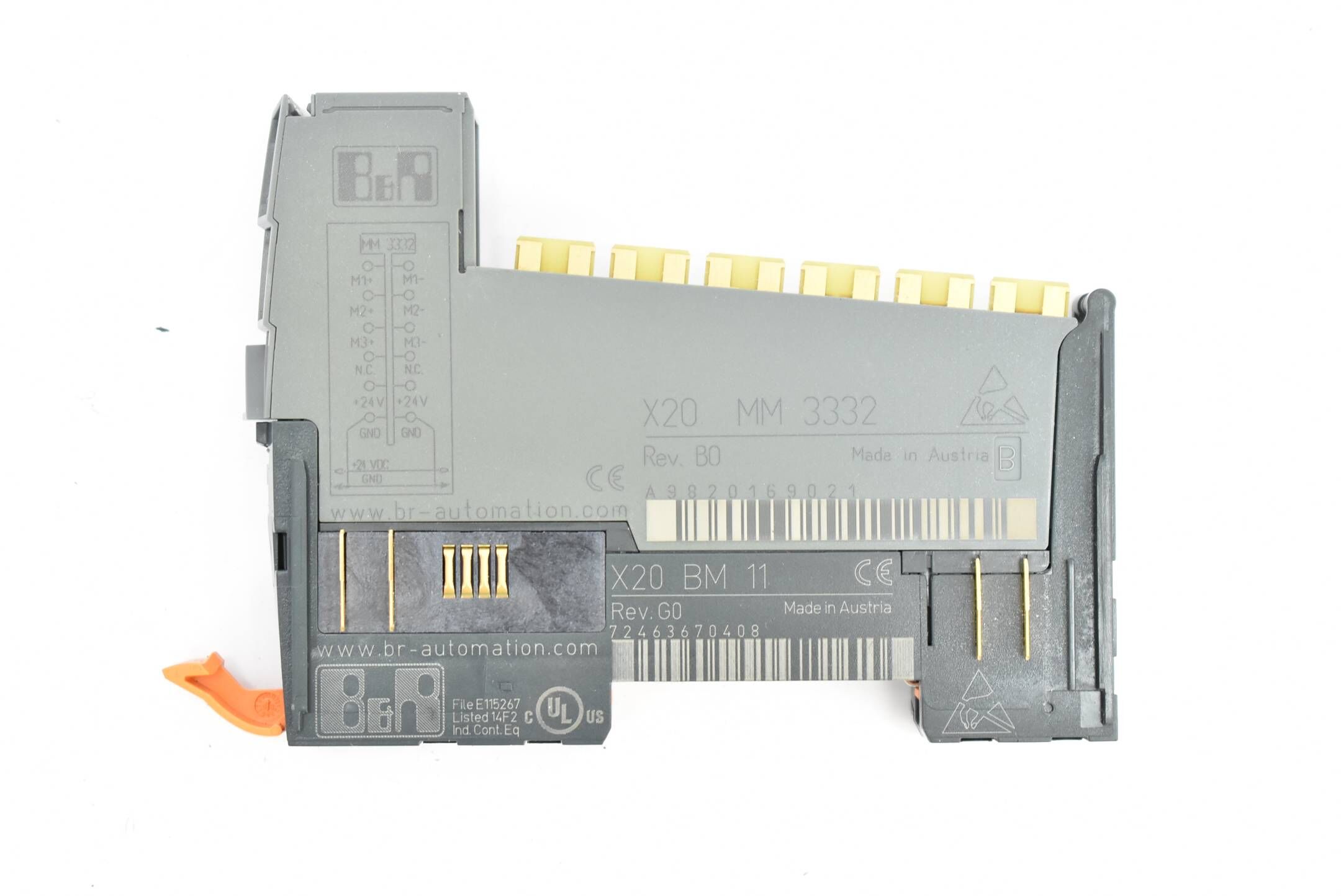 B&R Automation X20 MM 3332 ( X20MM3332 ) Rev. B0 inkl. X20 BM 11 ( X20BM11 )