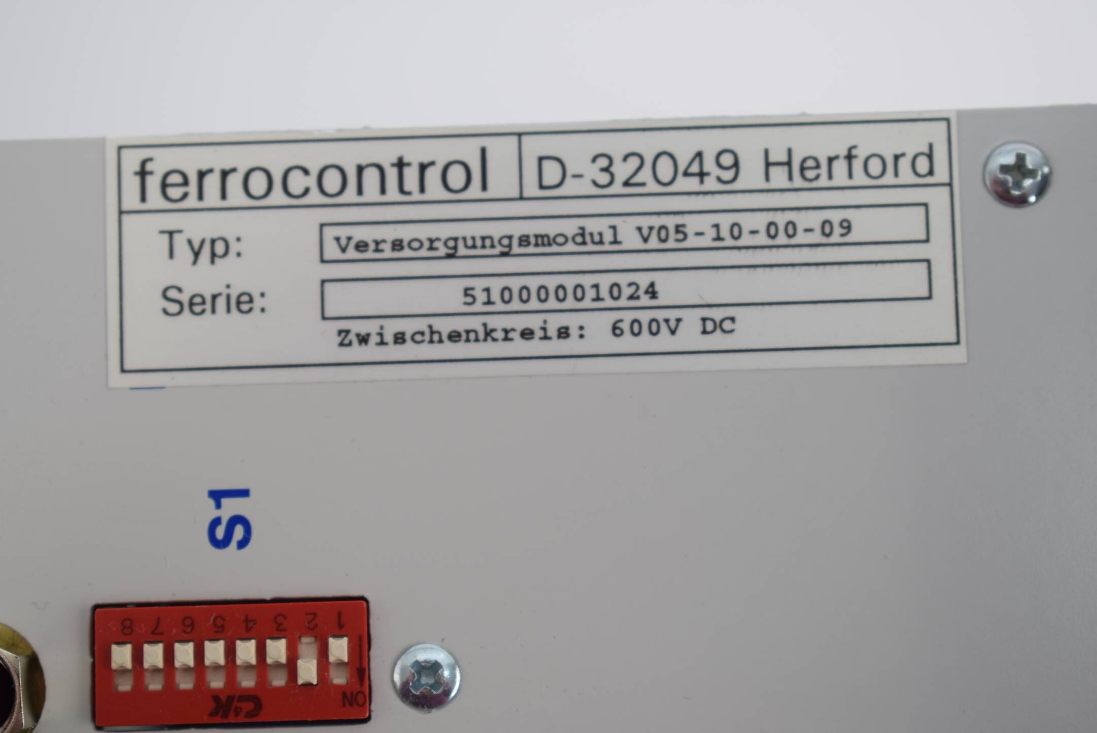 Ferrocontrol Versorgungsmodul V05-10-00-09 ( V05100009 )