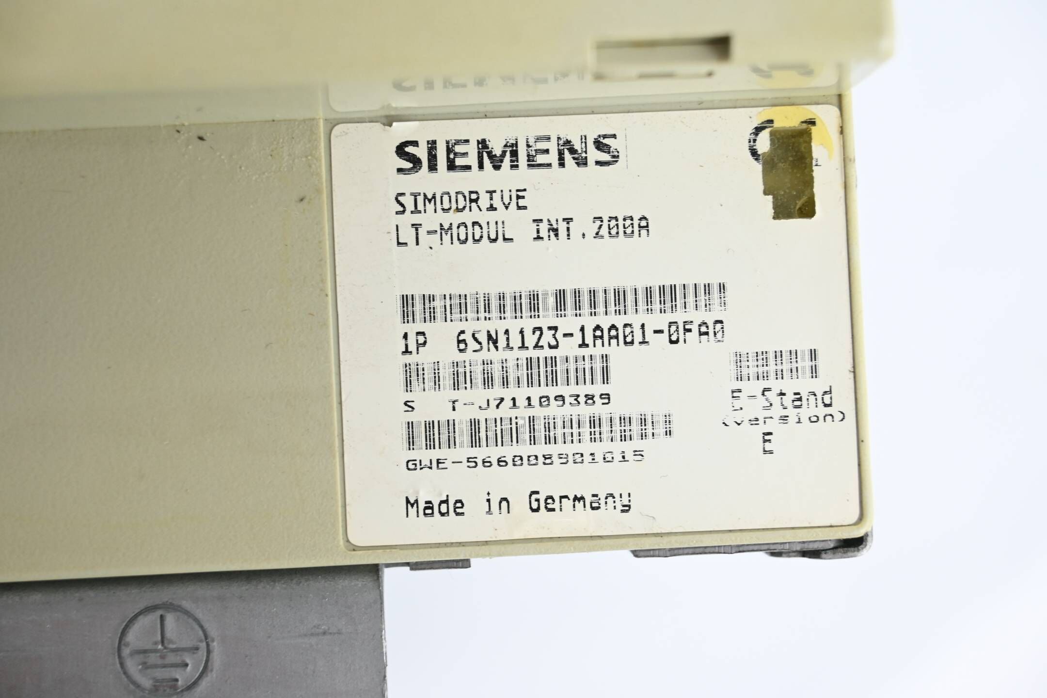 Siemens Simodrive LT-Modul Int. 200A 6SN1123-1AA01-0FA0 ( 6SN1 123-1AA01-0FA0 )E