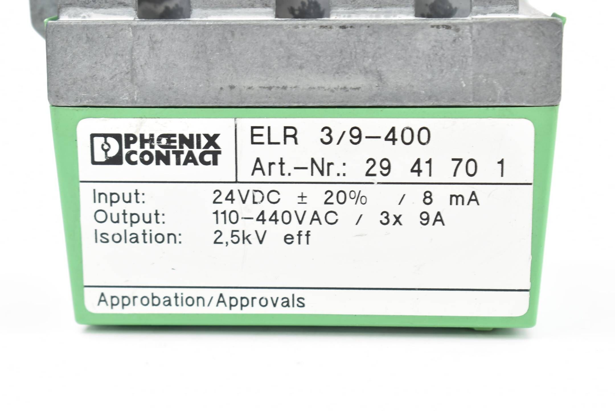 Phoenix Contact ELR 3/ 9-400 Lastrelais 2941701