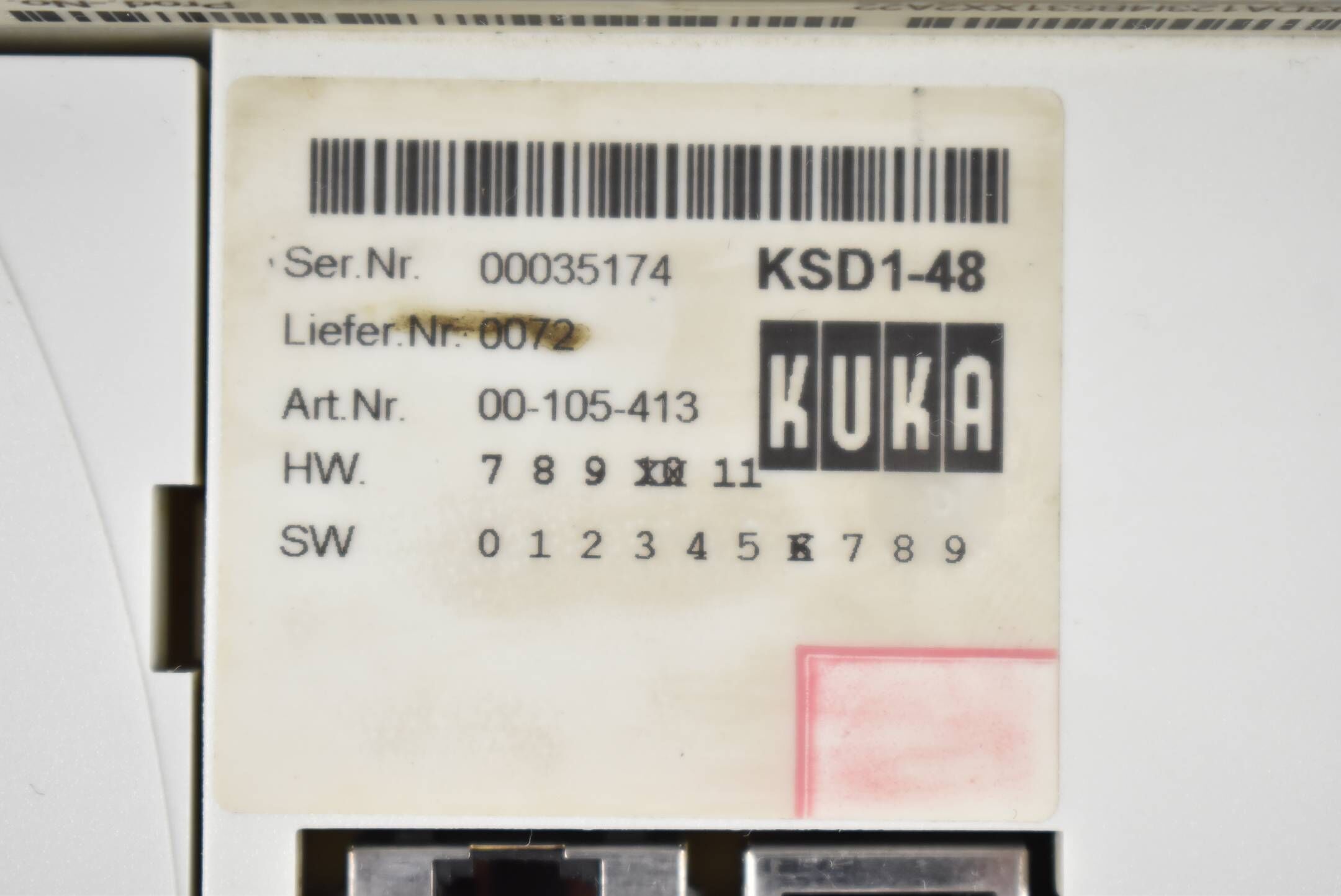 KUKA Lenze Servo Drive KSD1-48 E93DA123I4B531 ( 00470200 ) E93DA123I4B531XX2A22