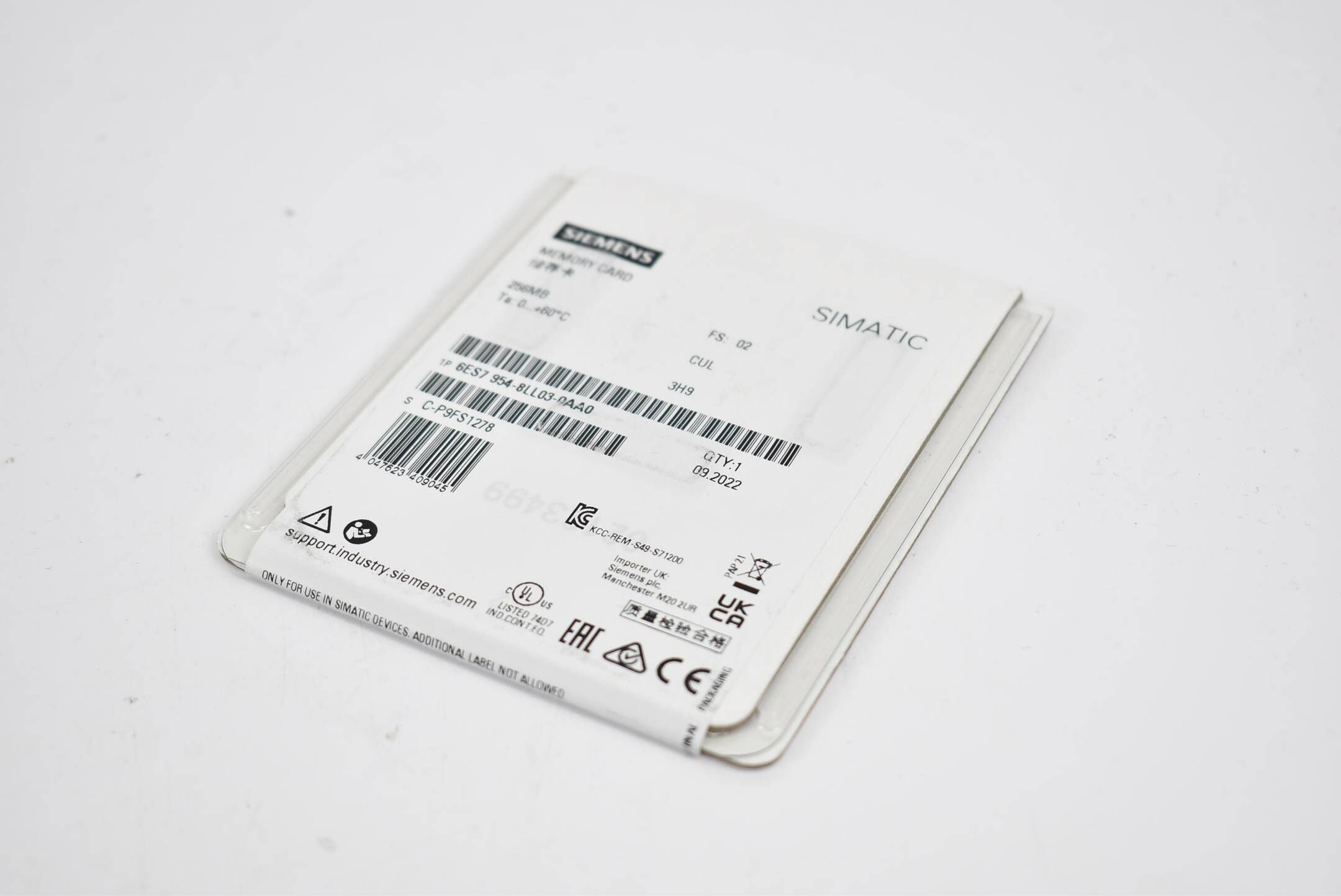 Siemens simatic S7 MC 256MB 6ES7 954-8LL03-0AA0 ( 6ES7954-8LL03-0AA0 )