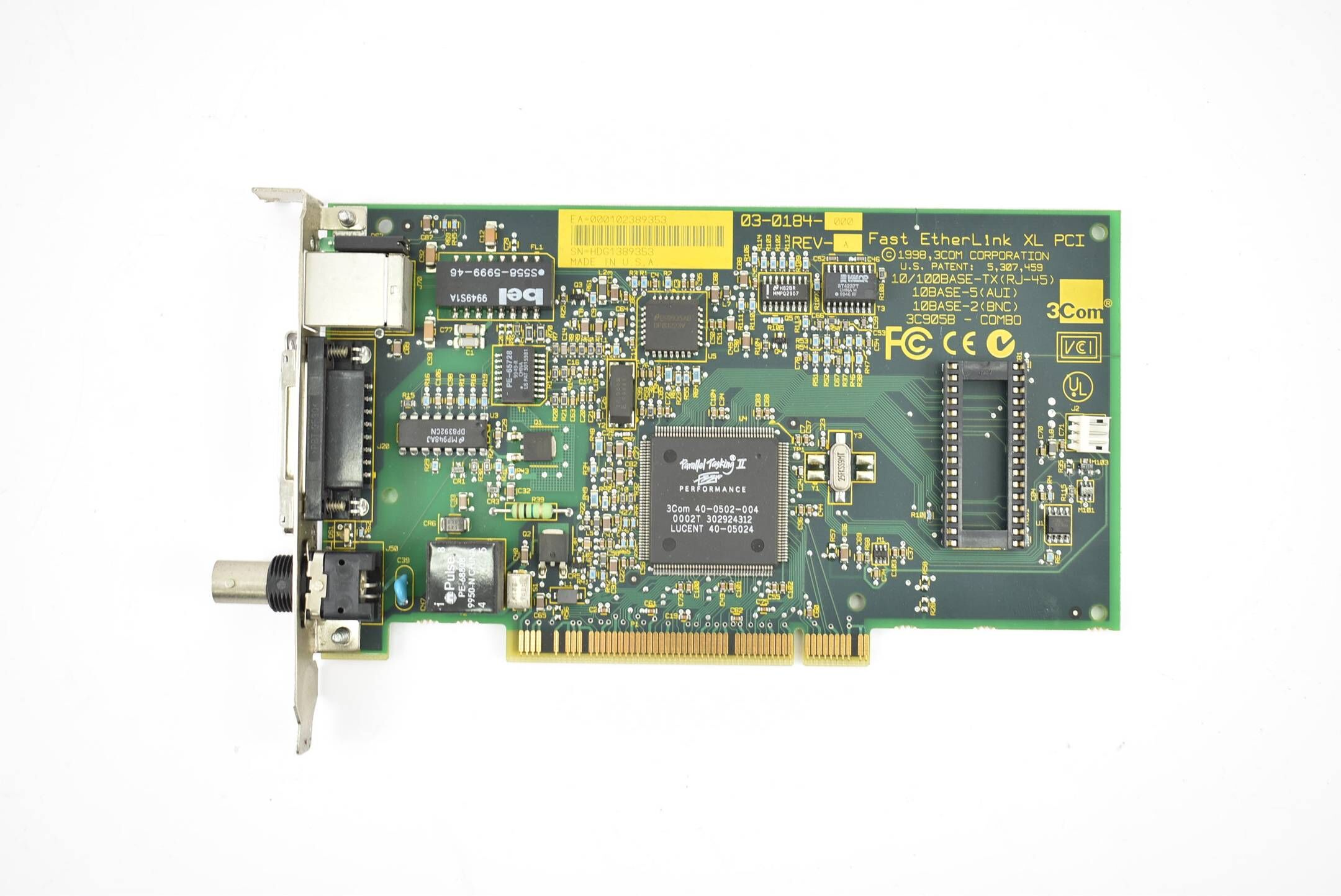 3Com Netzwerkkarte Fast EtherLink XL PCI 02-0184-000 ( 03-0184-000) Rev. A