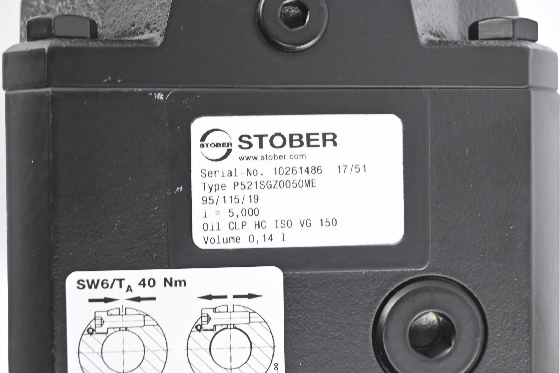 Stöber Antriebstechnik Planetengetriebe P521SGZ0050ME