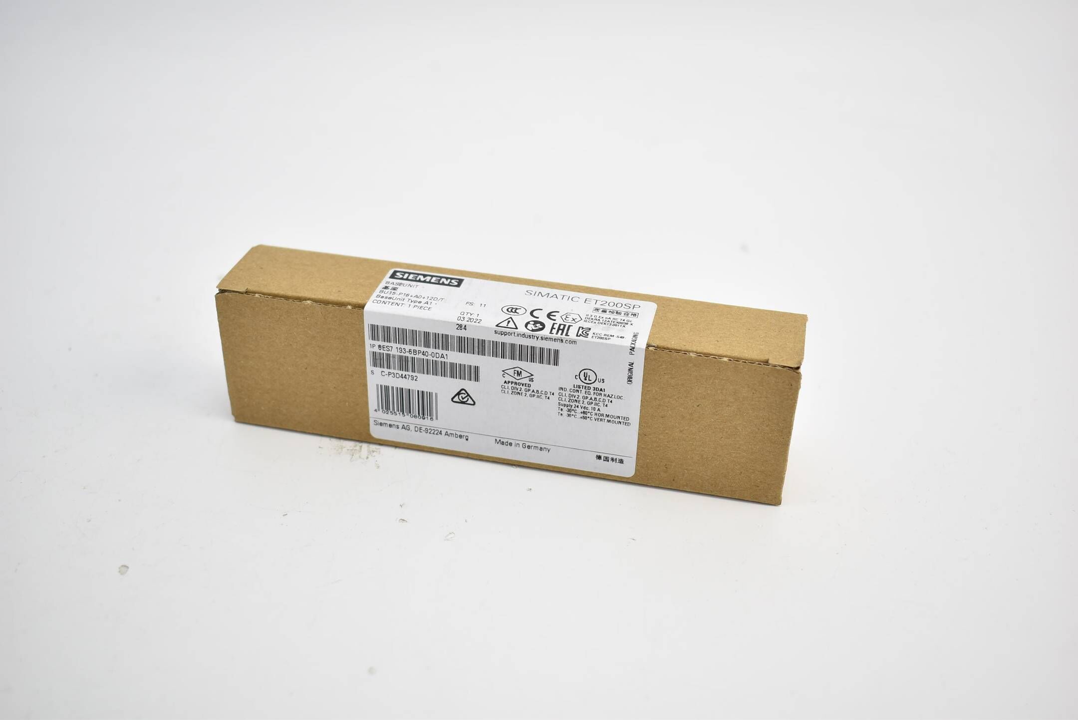 Siemens simatic ET200SP 6ES7 193-6BP40-0DA1 ( 6ES7193-6BP40-0DA1 )