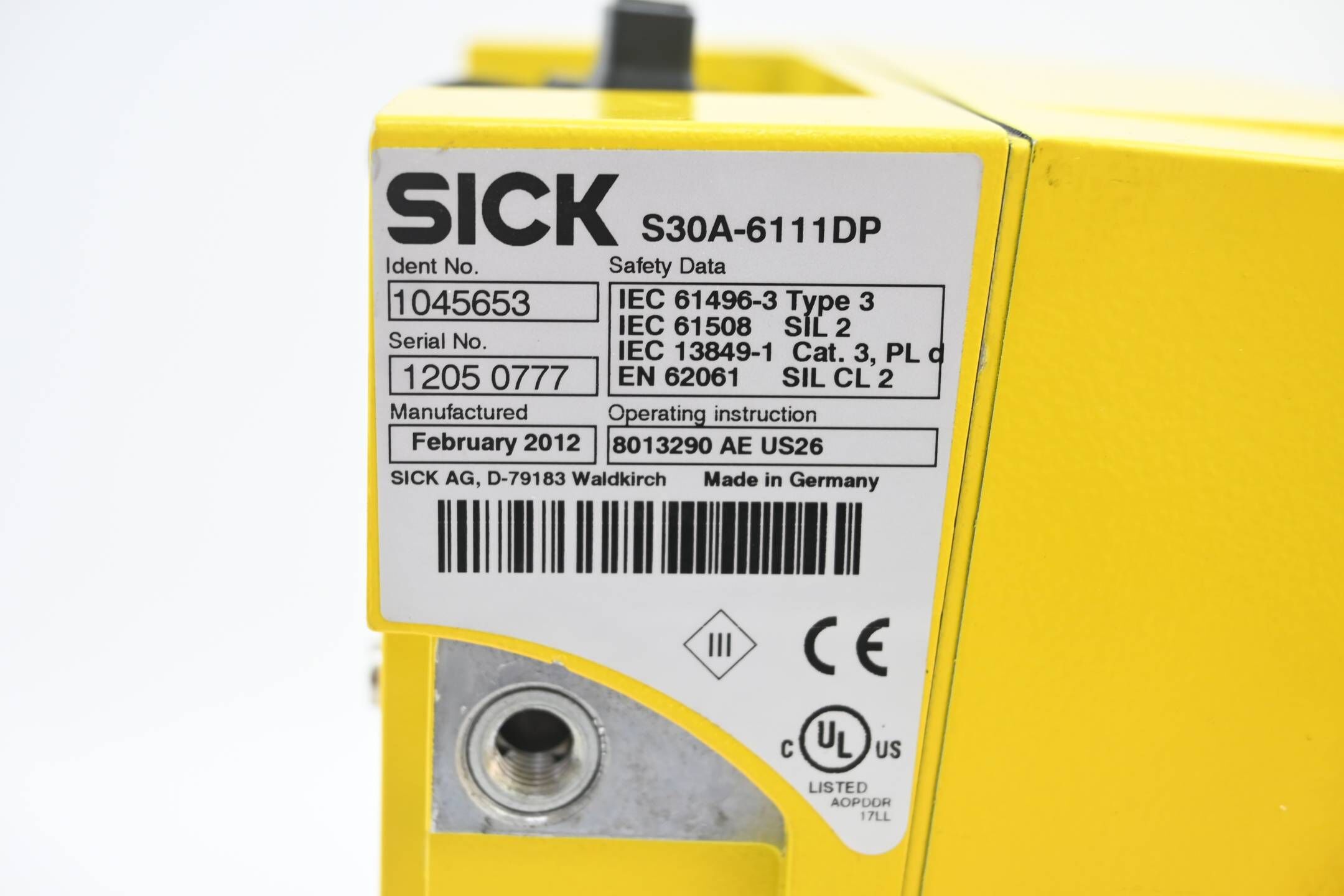 DEFEKT Sick Safety Laser Scanner S3000 Profinet IO S30A-6111DP ( 1045653 )